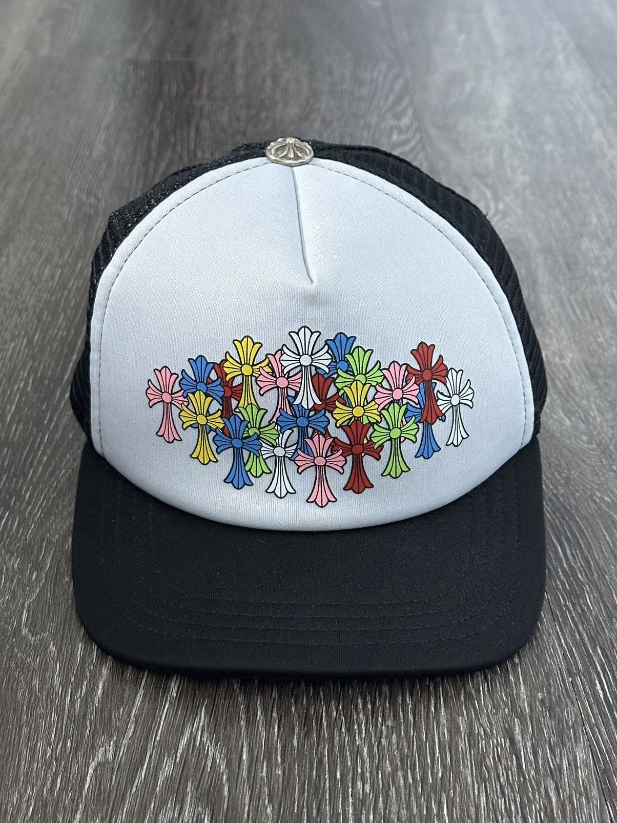 Chrome Hearts Matty Boy Black & Blue Chomper Trucker Hat