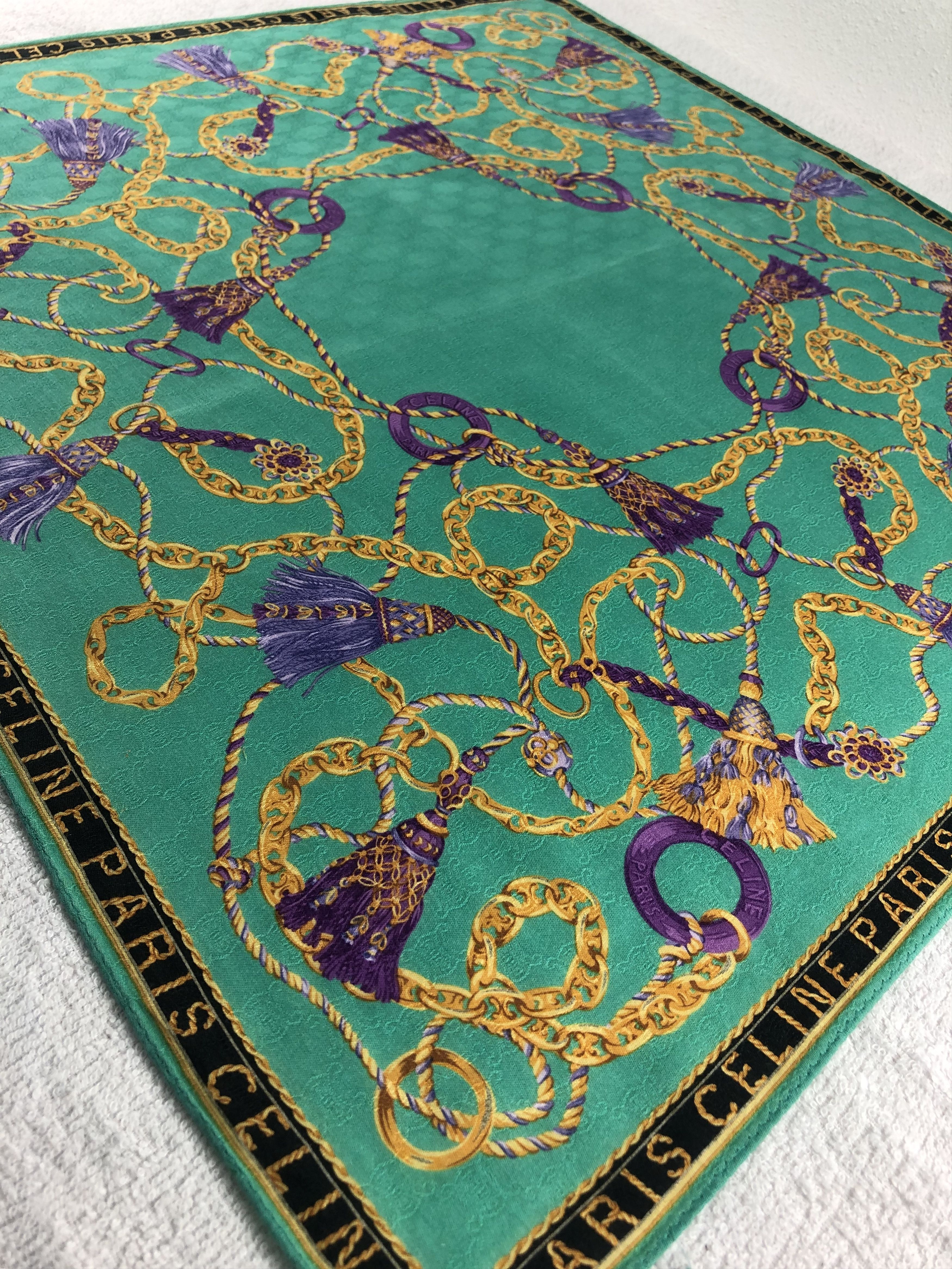 Celine Celine Handkerchief / Bandana / Neckerchief C228 Size ONE SIZE - 4 Thumbnail