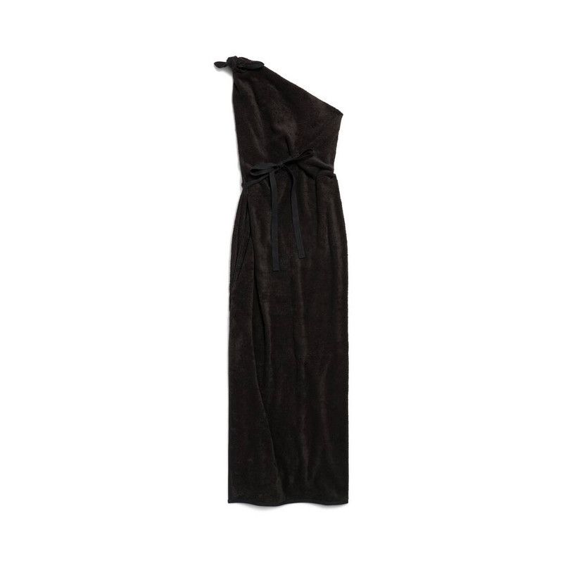 Balenciaga o1srvl11e0426 Draped Maxi Dress in Black Size M / US 6-8 / IT 42-44 - 6 Thumbnail