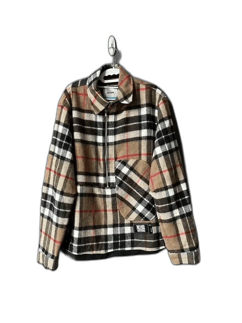 Vetements We11done Plaid Half-Zip Jacket Size US M / EU 48-50 / 2 - 1 Thumbnail