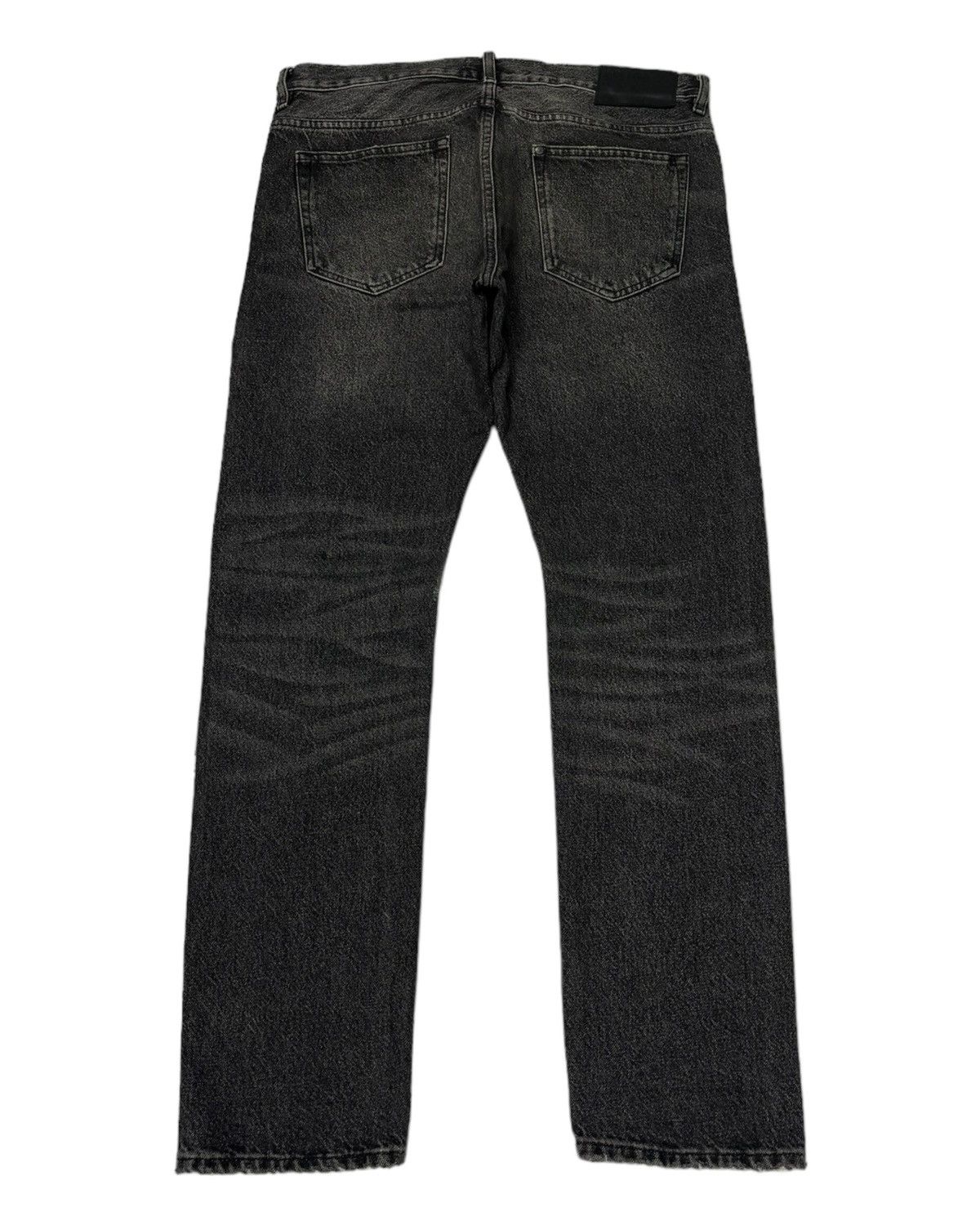 If Six Was Nine Vintage &Denim Charcoal Black Distressed Denim Jeans Size US 34 / EU 50 - 2 Thumbnail