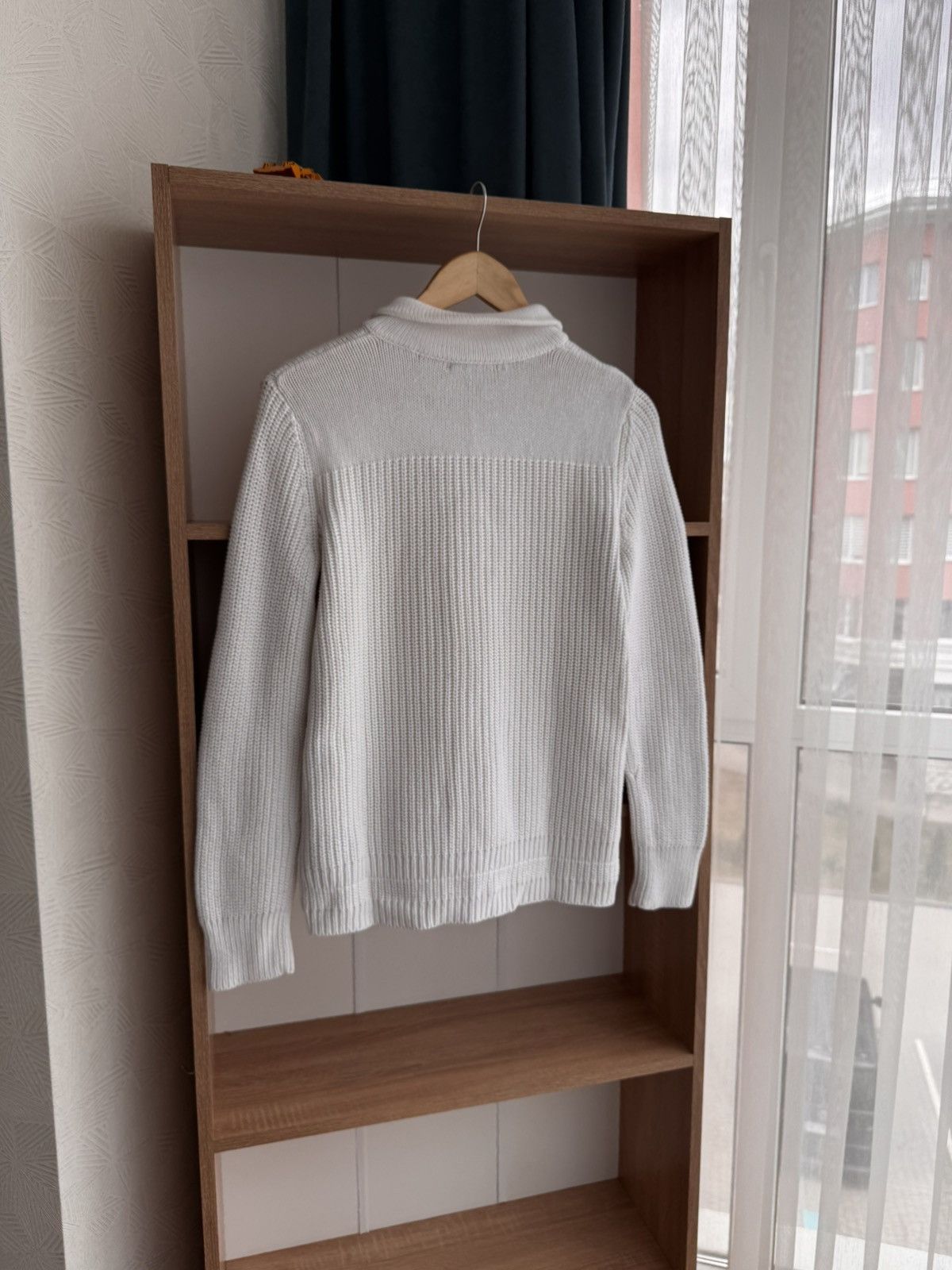 Lauren Ralph Lauren × Polo Ralph Lauren × Vintage Vintage Lauren Ralph Lauren White Toggle Cable Knit Cardigan Size M / US 6-8 / IT 42-44 - 6 Thumbnail
