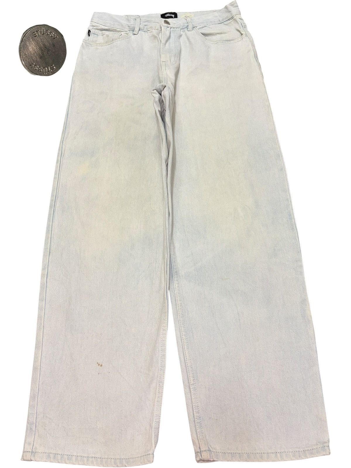 Stussy Vintage Stussy Faded Wash Balloon Style Mom Jeans Size 29" - 1 Thumbnail