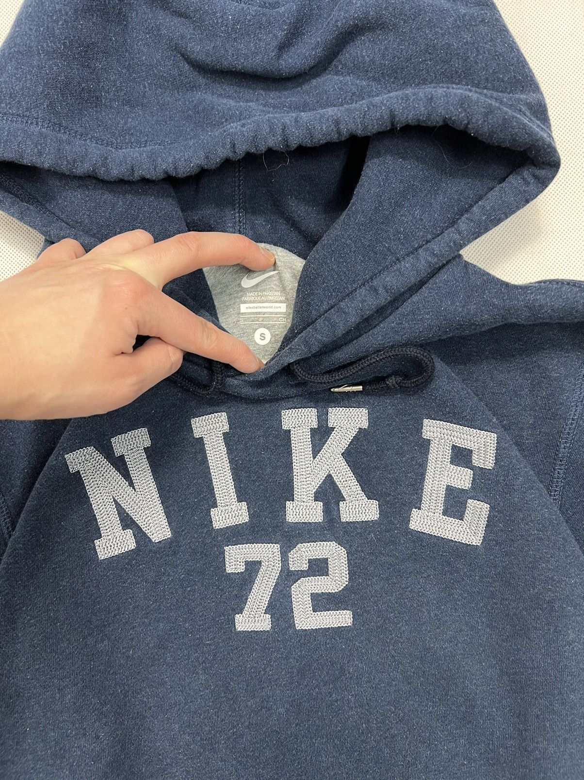 Nike Hoodie Nike big logo spellout y2k Size US S / EU 44-46 / 1 - 2 Thumbnail