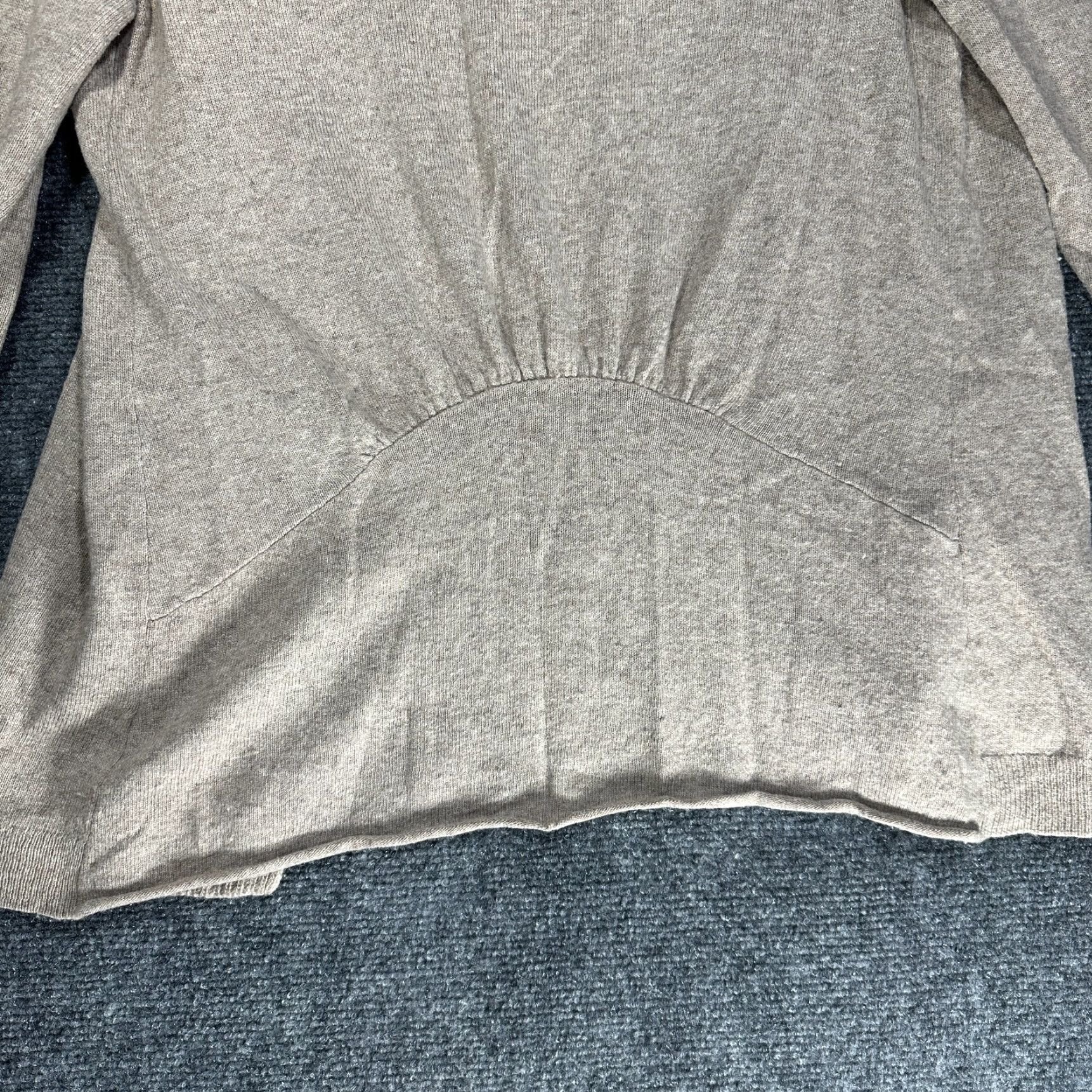 Banana Republic Banana Republic Cardigan Sweater Women Small Tan Wool Blend Open V-Neck Knit Casual Size S / US 4 / IT 40 - 7 Thumbnail