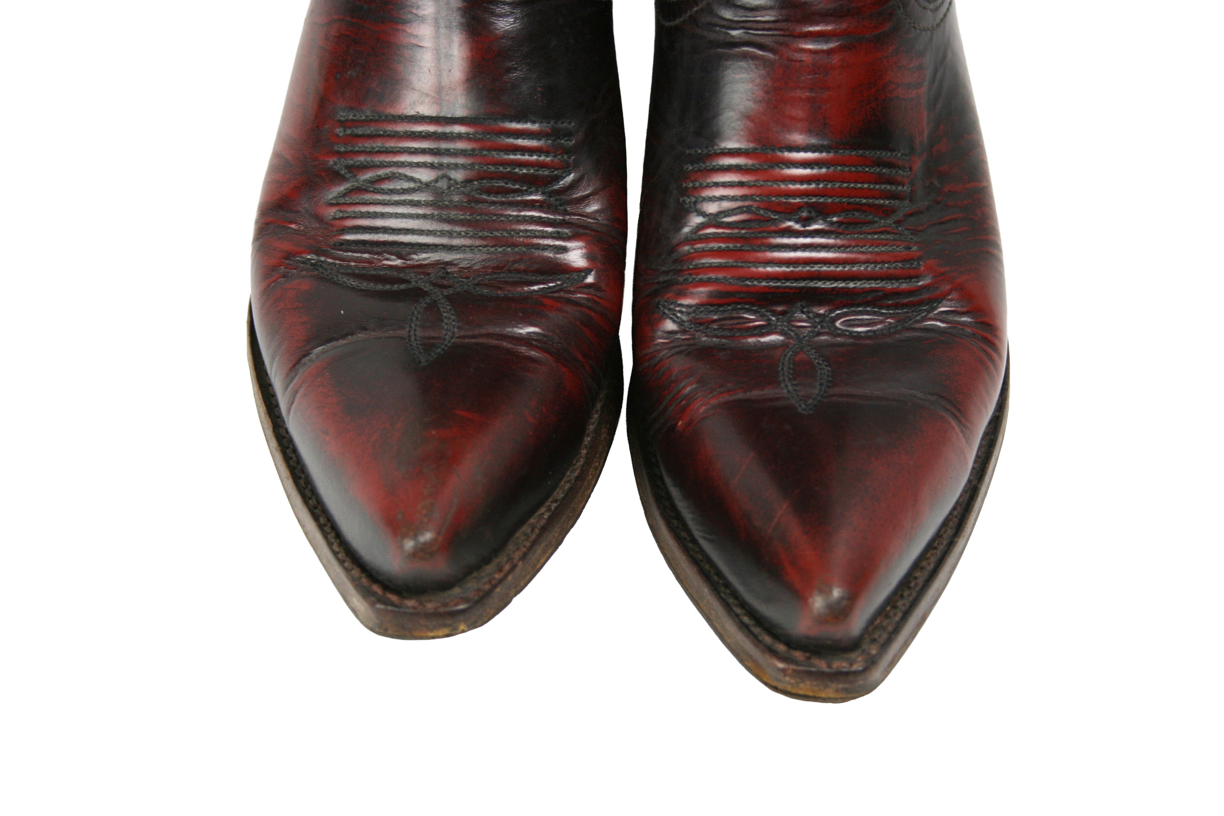 Sendra 90S Y2K Maxi Fuschia Cowboy Western Gradient Boots Vintage Size US 6 / IT 36 - 5 Thumbnail