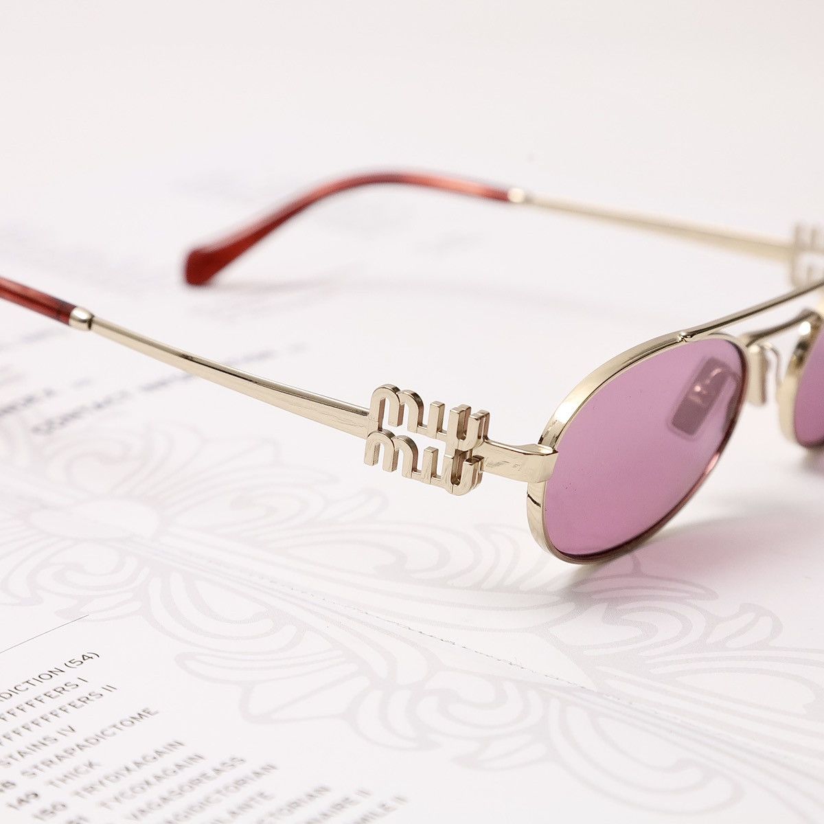 Miu Miu MIU MIU 0MU 54ZS SUNGLASSES Size ONE SIZE - 3 Thumbnail