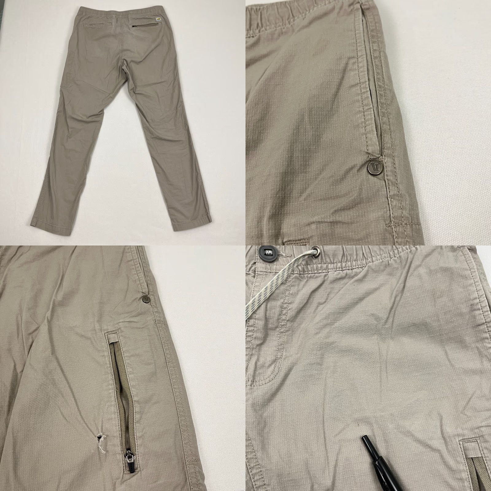 Vuori Vuori Pants Mens L x 29" Brown Ripstop Climber Utility Organic Cotton Pockets Size US 33 - 8 Thumbnail