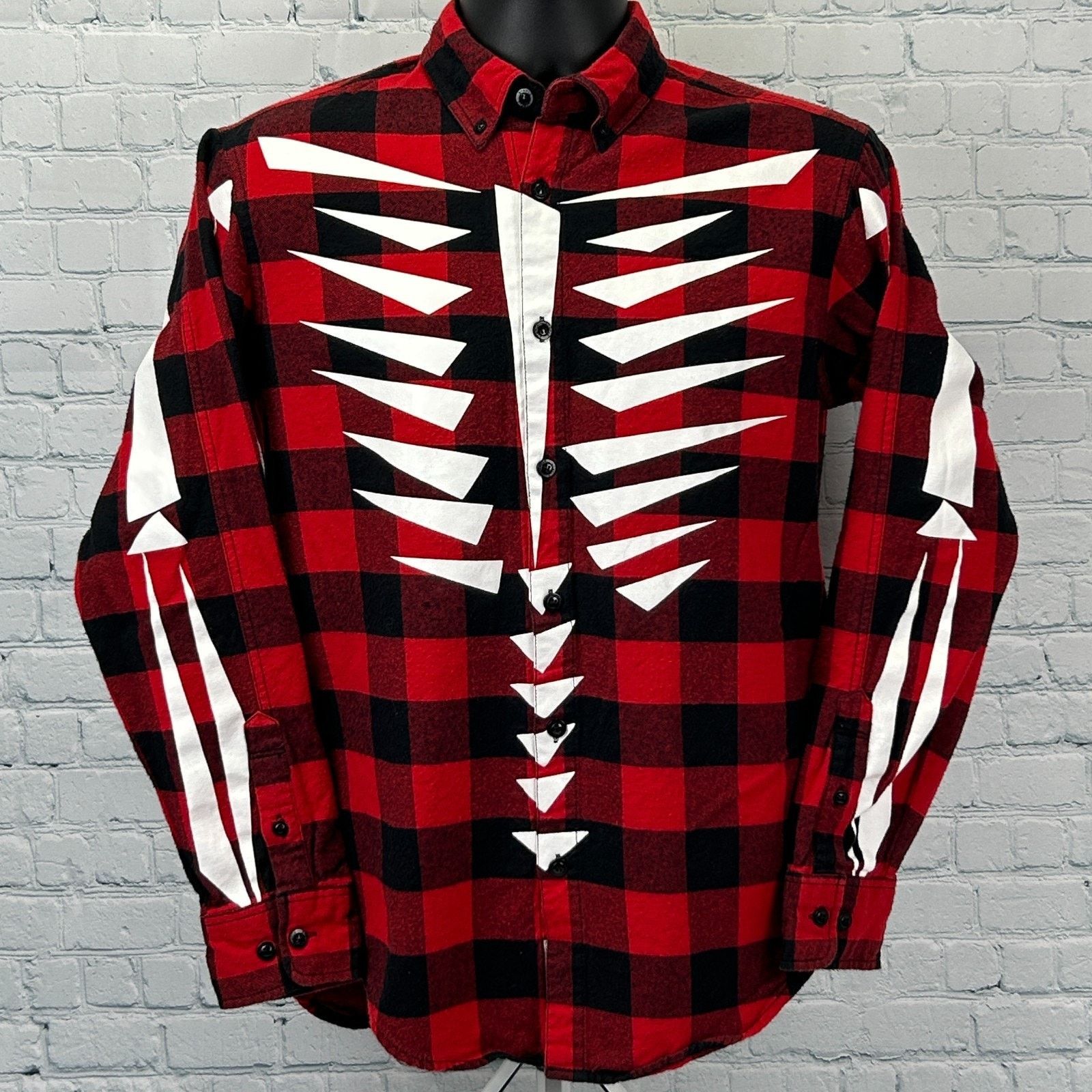 Staple Staple Pigeon x Naturel Flannel Button Front Shirt M Medium Size US M / EU 48-50 / 2 - 1 Thumbnail