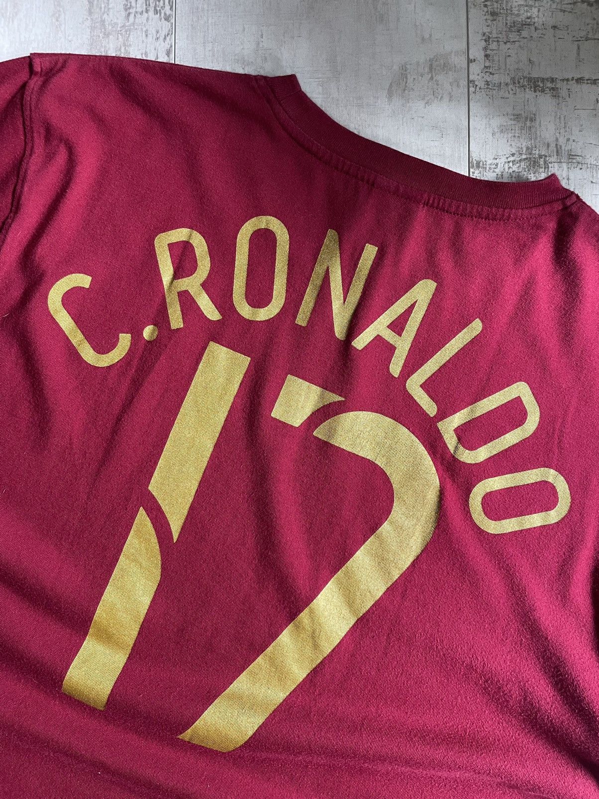 Nike × Vintage Nike Vintage Portugal Cristiano Ronaldo #17 Jersey Tee Size US XL / EU 56 / 4 - 4 Thumbnail