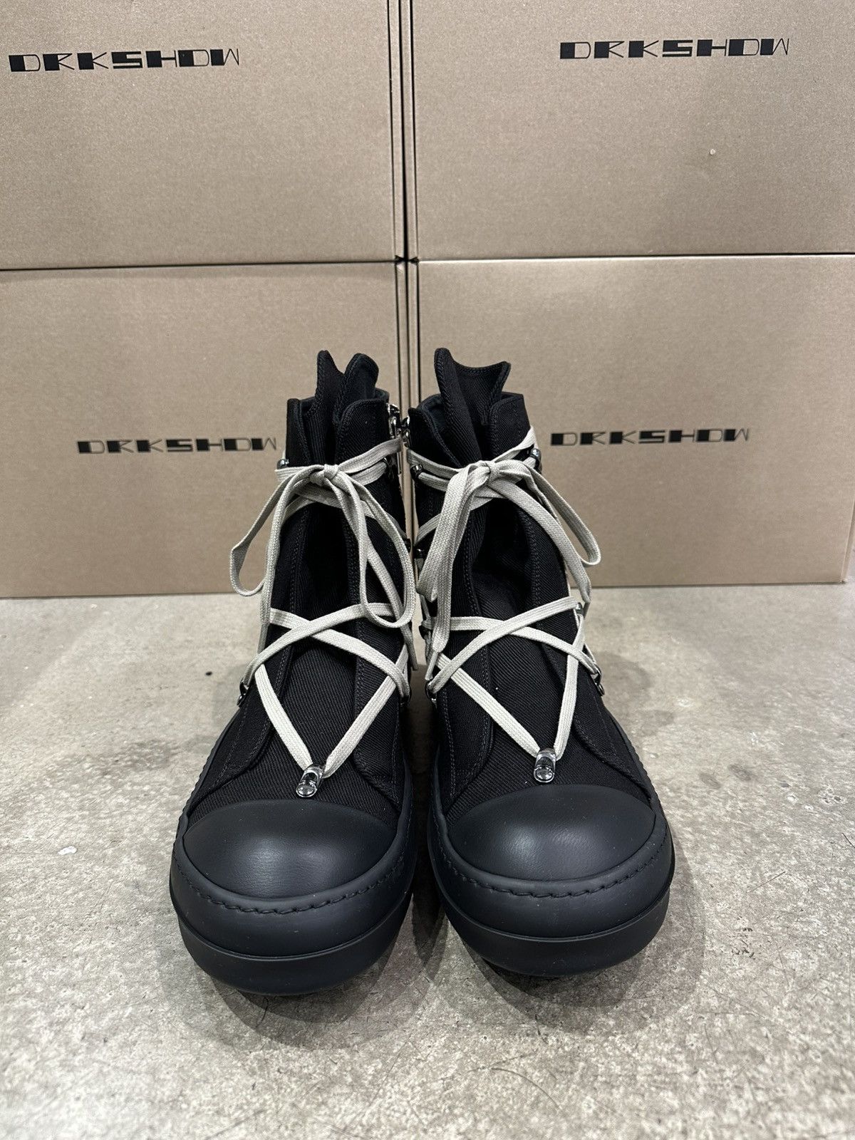 Rick Owens Drkshdw RICK OWENS DRKSHDW Lido Hexa Sneaker Black Pearl Size US 8 / EU 41 - 2 Thumbnail