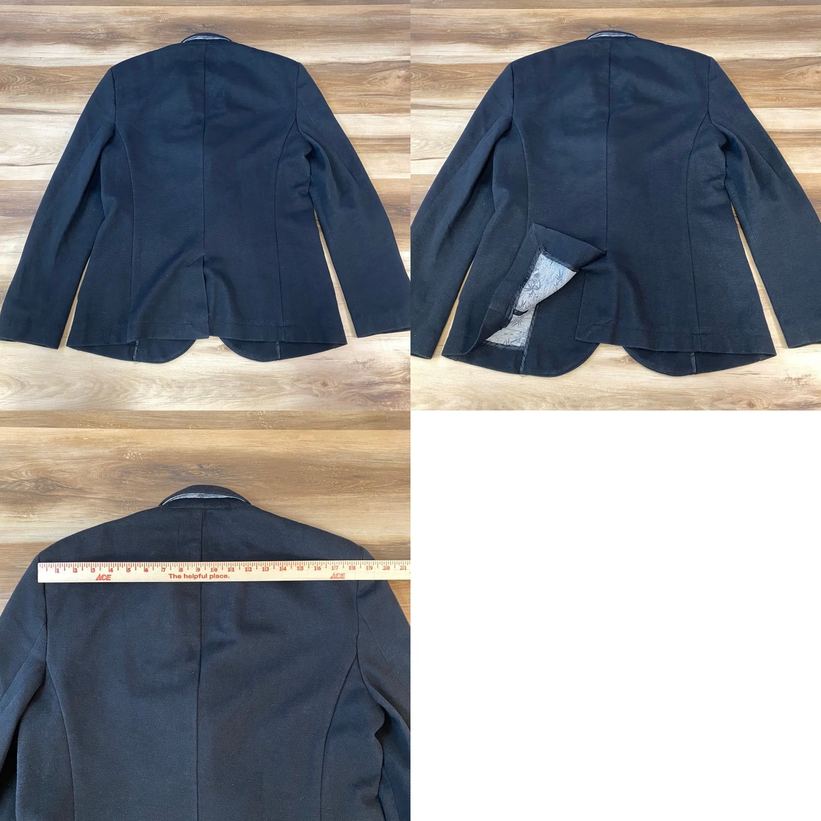 Zara Zara Man Blazer Mens XL Slim Fit Textured Navy Blue 2-Button Patch Pocket Notch Lapel Business Casual Jacket Size 46R - 9 Thumbnail