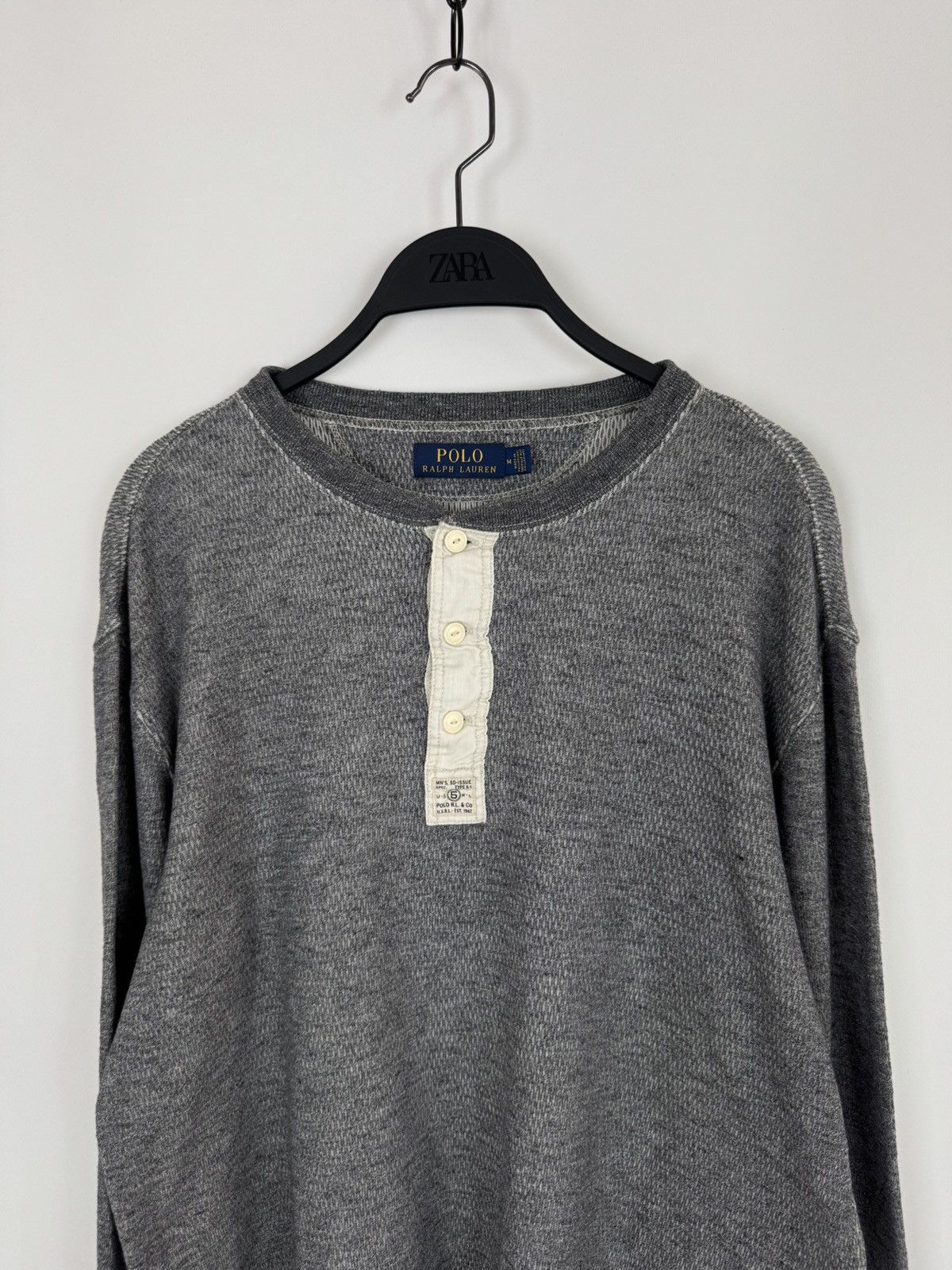 Polo Ralph Lauren Polo Ralph Lauren Long John Cotton Thermal Henley Size US M / EU 48-50 / 2 - 2 Thumbnail