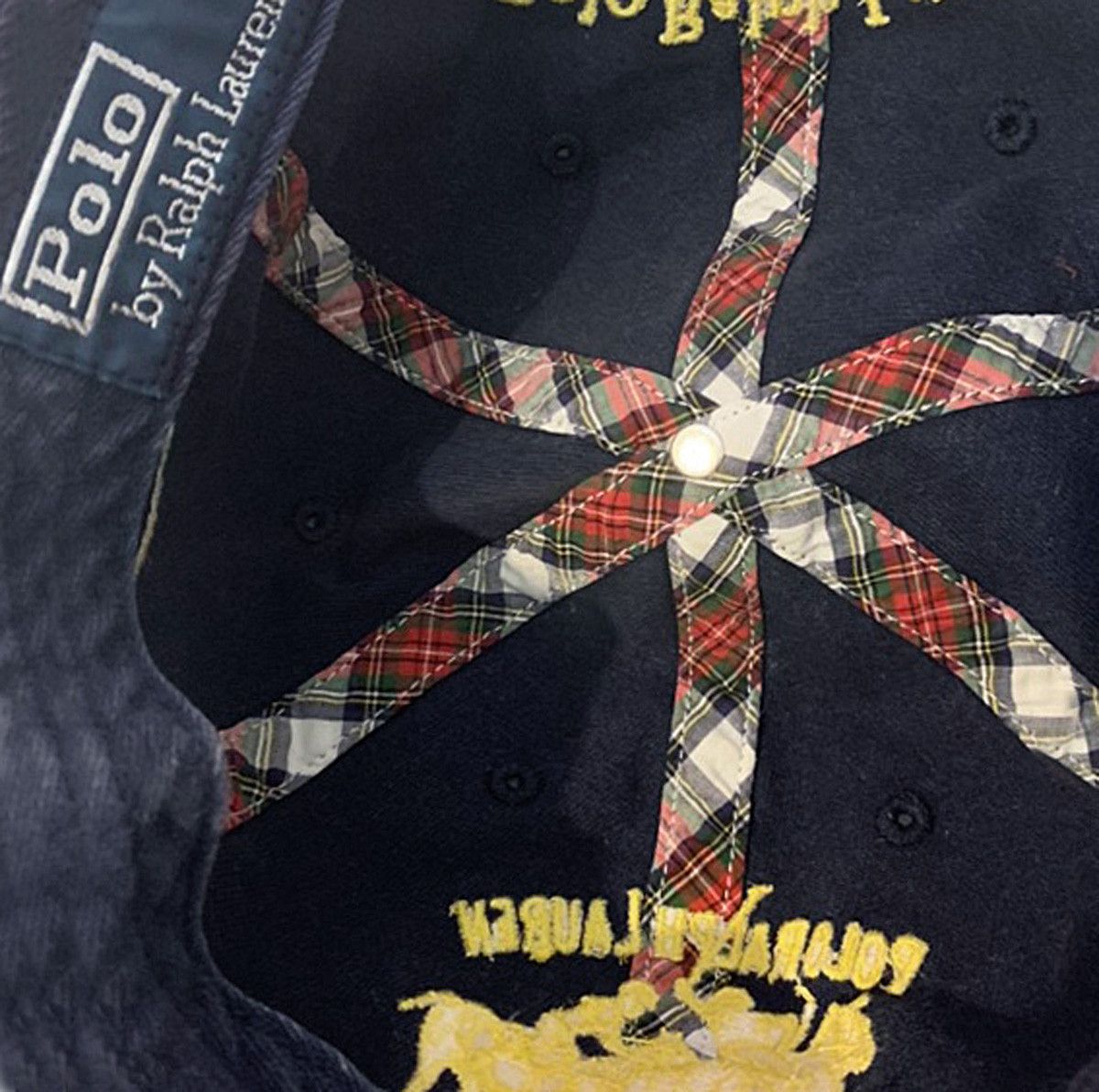Polo Ralph Lauren NEW VINTAGE Polo Ralph Lauren Baseball Hat! Navy Big Pony Size ONE SIZE - 4 Thumbnail
