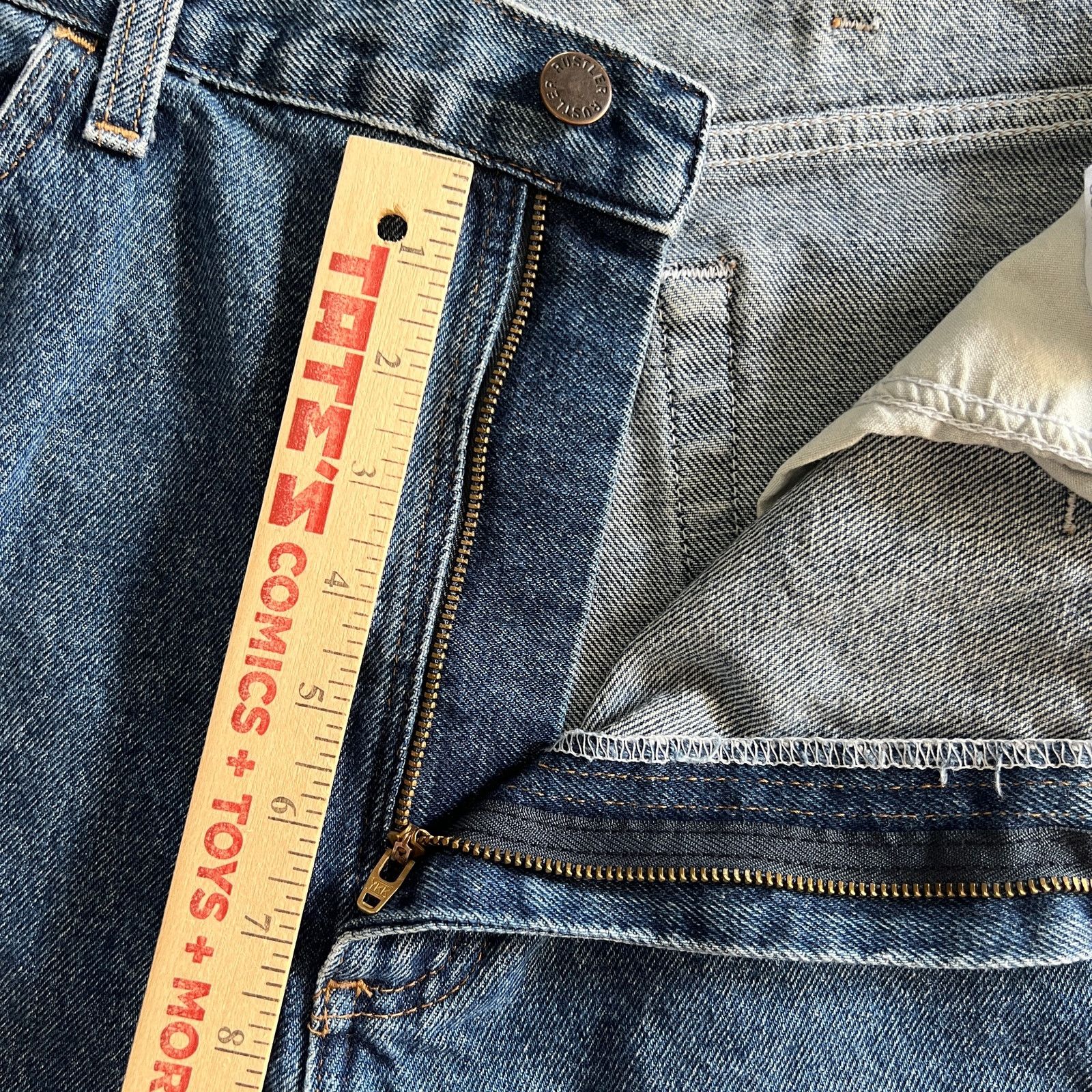 Rustler Rustler Classic Straight Leg Jeans Blue Denim Men 36x32 Size US 36 / EU 52 - 4 Thumbnail