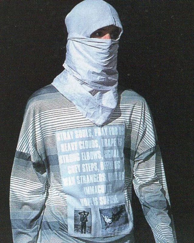 Raf Simons Raf Simons Archive Redux SS02–Poem Panel Wool Sweater Size US M / EU 48-50 / 2 - 7 Thumbnail