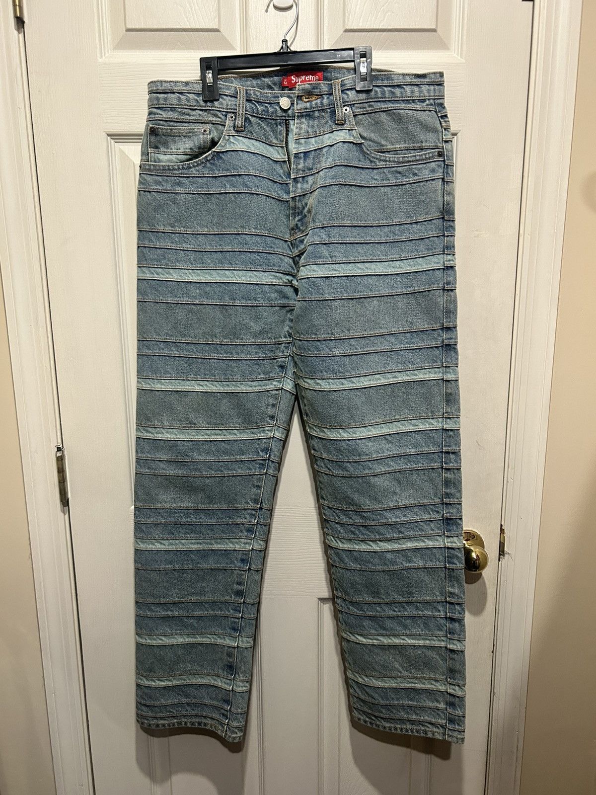 Supreme Supreme Layered Jean FW22 Size US 32 / EU 48 - 1 Thumbnail