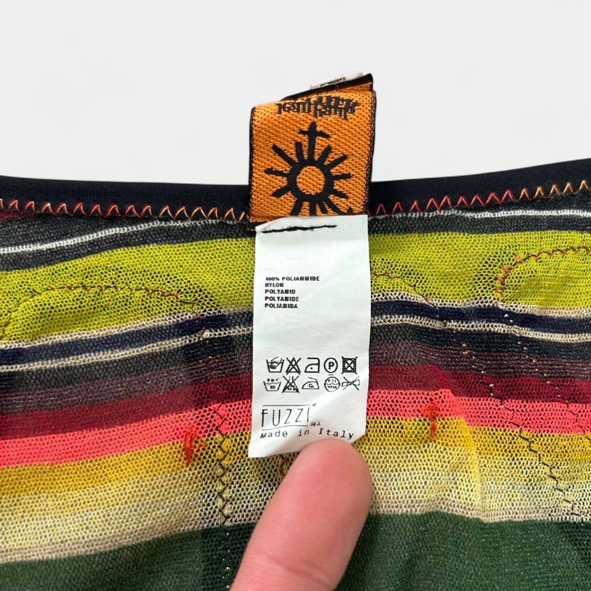 Jean Paul Gaultier Jean Paul Gaultier Soleil "Serape" Stripe Mesh Longsleeve Size S / US 4 / IT 40 - 8 Thumbnail