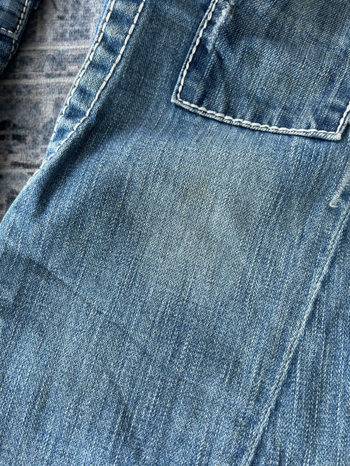 If Six Was Nine True Religion Flared Patchwork Jeans Size US 28 / EU 44 - 20 Thumbnail