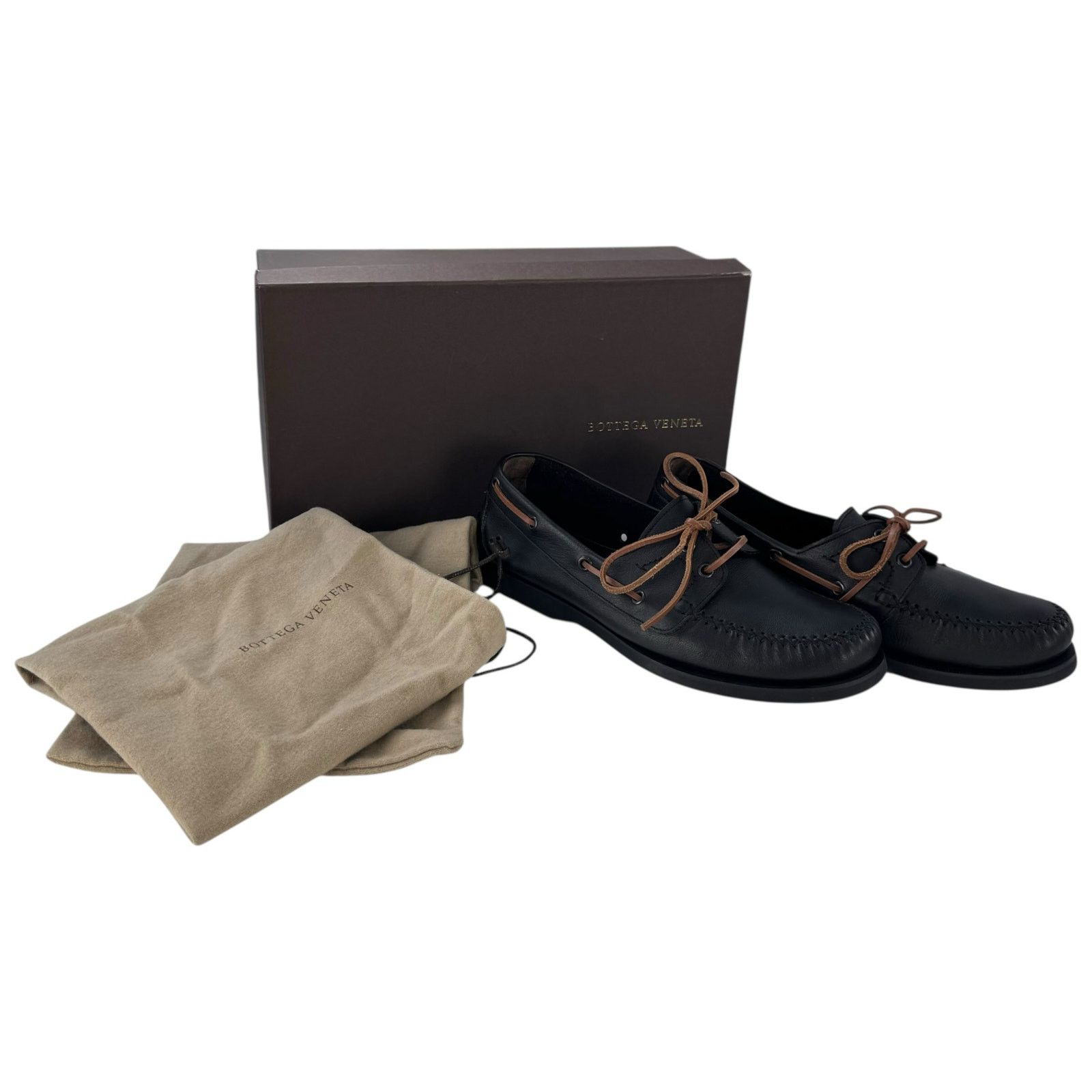 Bottega Veneta Bottega Veneta Leather Boat Shoes Size US 8 / EU 41 - 2 Thumbnail
