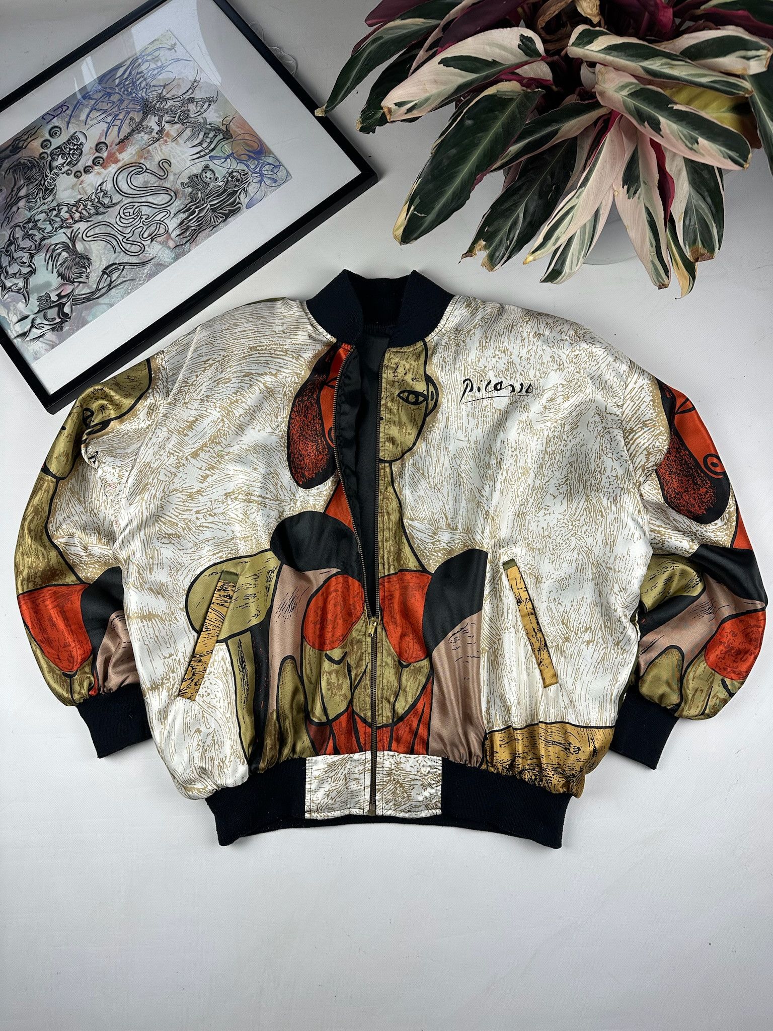Vintage Avant-garde vintage Picasso bomber jacket Size US L / EU 52-54 / 3 - 3 Thumbnail