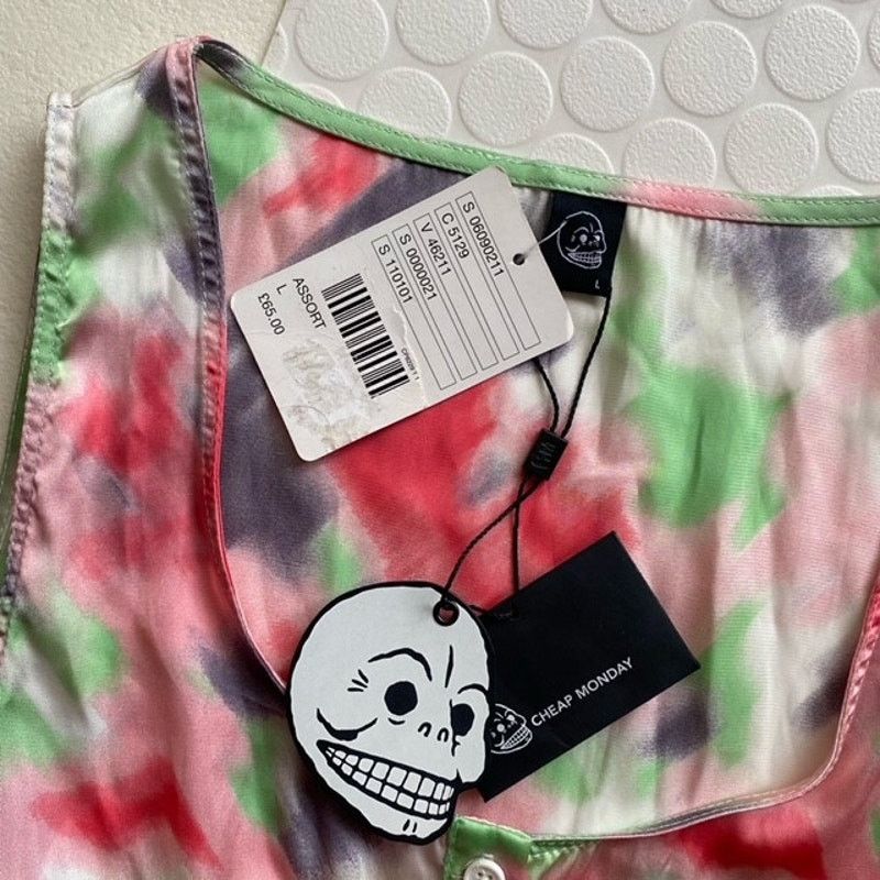 Cheap Monday Brand New Cheap Monday Abstract Tie Dye Playsuit UK Size 16 Size 34" / US 12 / IT 48 - 5 Thumbnail