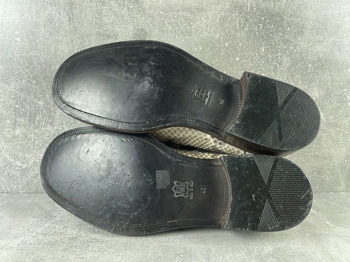 Other Opinion Leader Handcrafted Snake Embossed Horse Bit Loafers Size US 9 / EU 42 - 8 Thumbnail