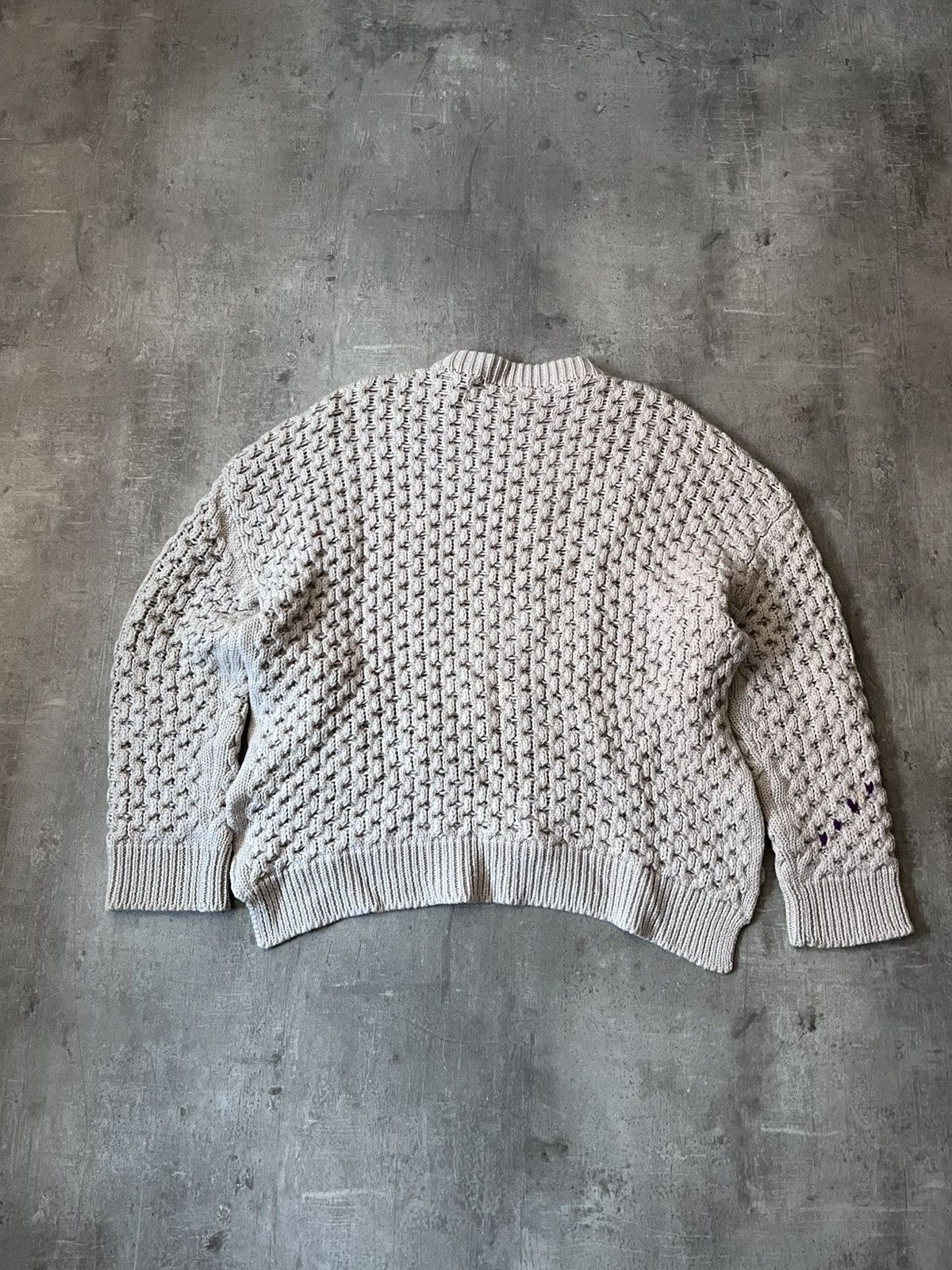 Raf Simons Raf Simons A/W 2018 wool beige sweater Playboi Carti Size US L / EU 52-54 / 3 - 8 Thumbnail