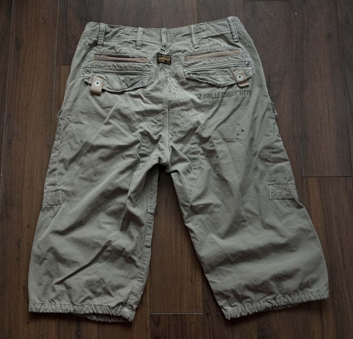 G-Star G Star Shorts Pants Cargo Distressed Size 29 Size US 29 - 2 Thumbnail