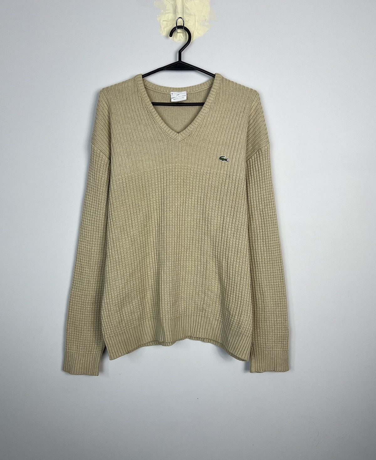 Lacoste × Vintage Sweater Lacoste Vintage Small Logo Cotton Size US L / EU 52-54 / 3 - 1 Thumbnail