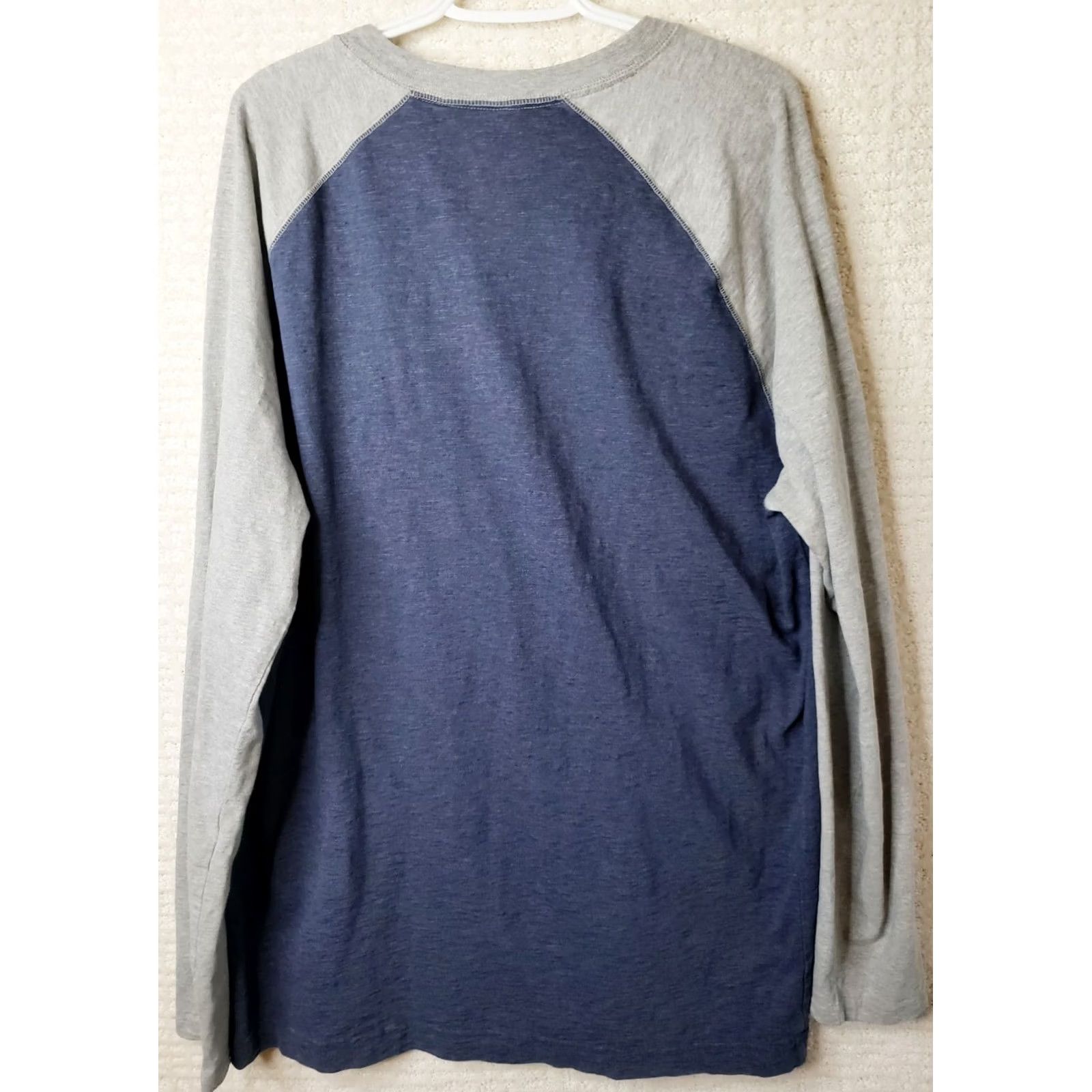 Vintage The Foundry Supply Co. Adult Men's Long Sleeve Henley T-Shirt XLT Blue Gray Shirt Regular Men Blues Gray The Foundry Henley T-Shirt Size US XL / EU 56 / 4 - 7 Thumbnail