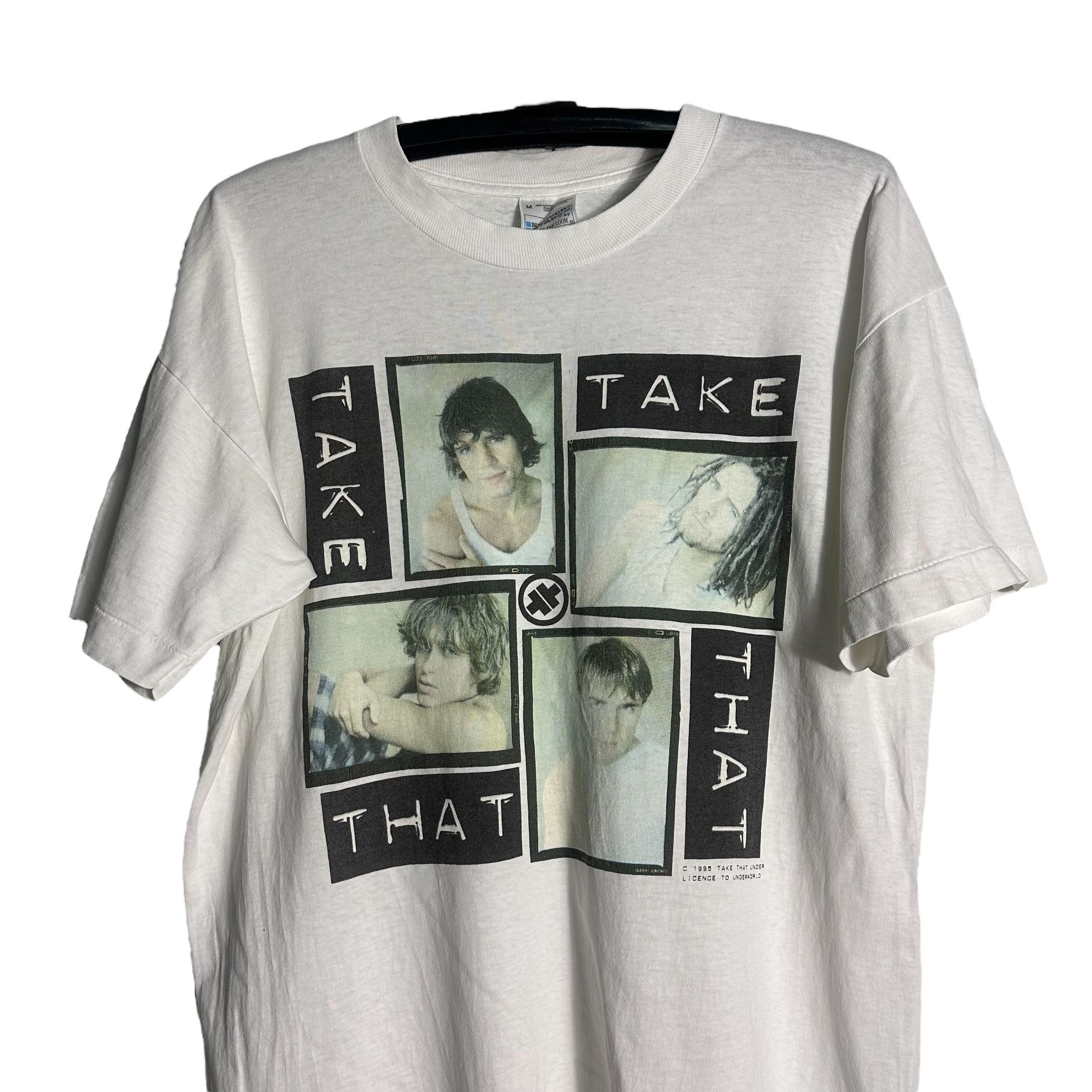 Band Tees 🔥RARE🔥Vintage 90s Take That World Tour 1995 Promo T-shirt Size US M / EU 48-50 / 2 - 2 Thumbnail