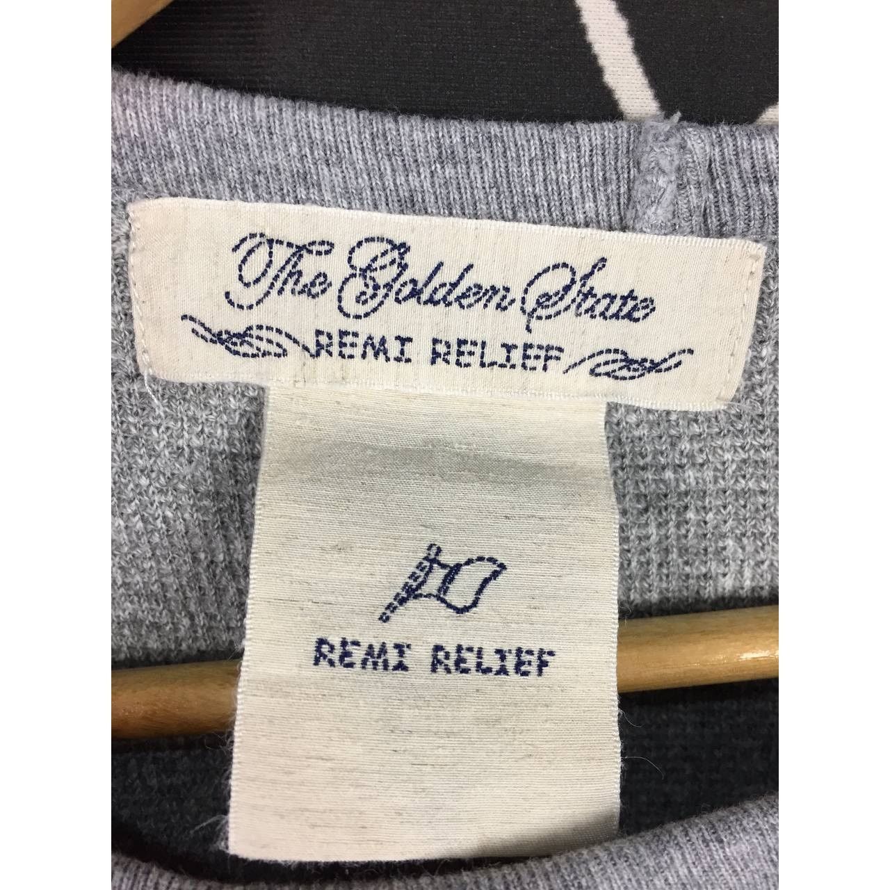 Japanese Brand × Remi Relief × Vintage Remi Relief The Golden State Waffle Knit Longsleeve Tee Size S / US 4 / IT 40 - 7 Thumbnail