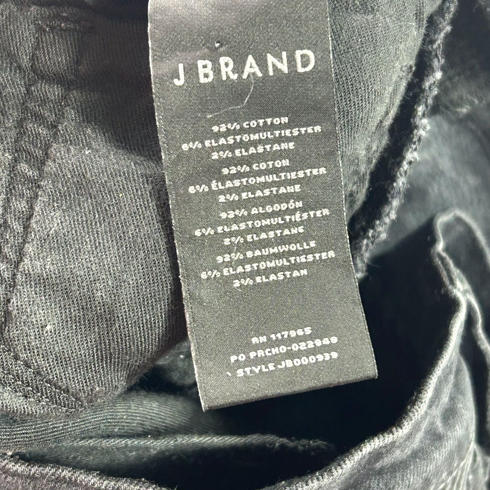 J Brand J Brand Jeans Mens 32x31 Skinny Charcoal Gray Stripe Denim Slim Stretch JB000939 Jeans Mens Size US 32 / EU 48 - 7 Thumbnail