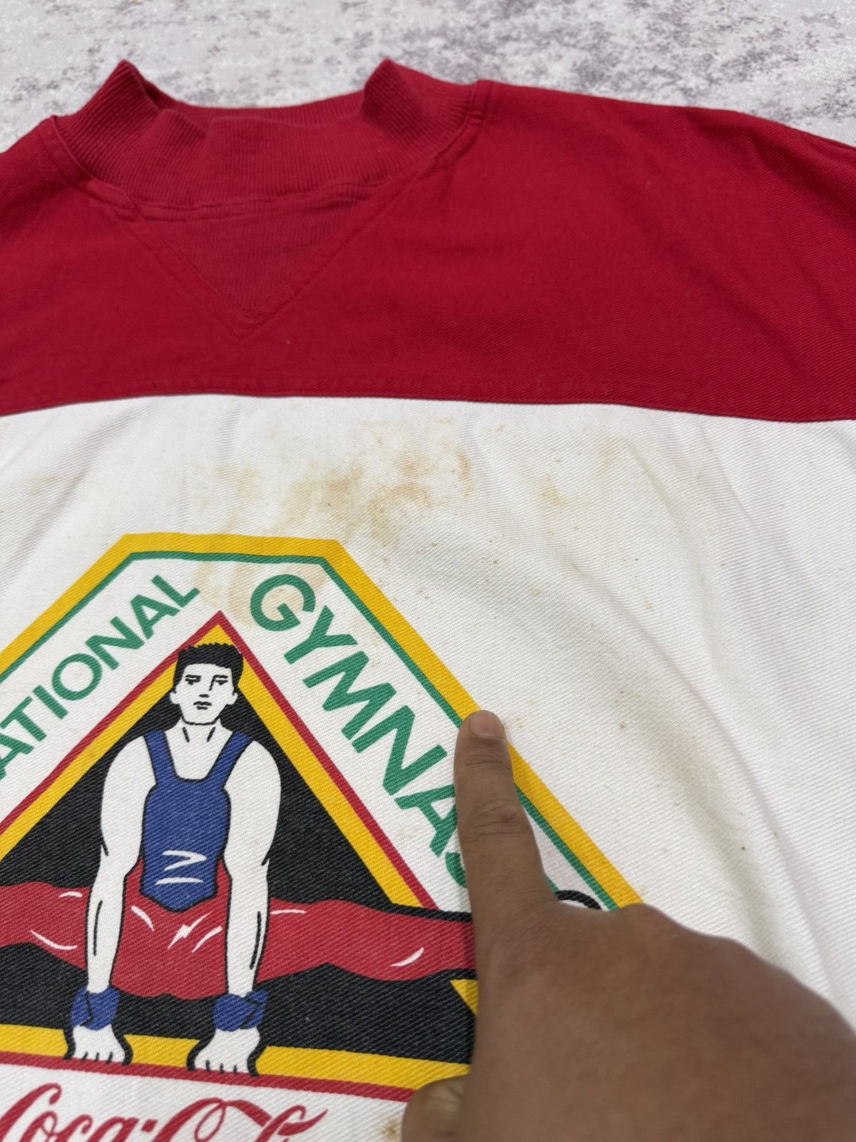 Coca Cola Vintage 80s Coke international Gymnastic Sweatshirt Size US M / EU 48-50 / 2 - 7 Thumbnail