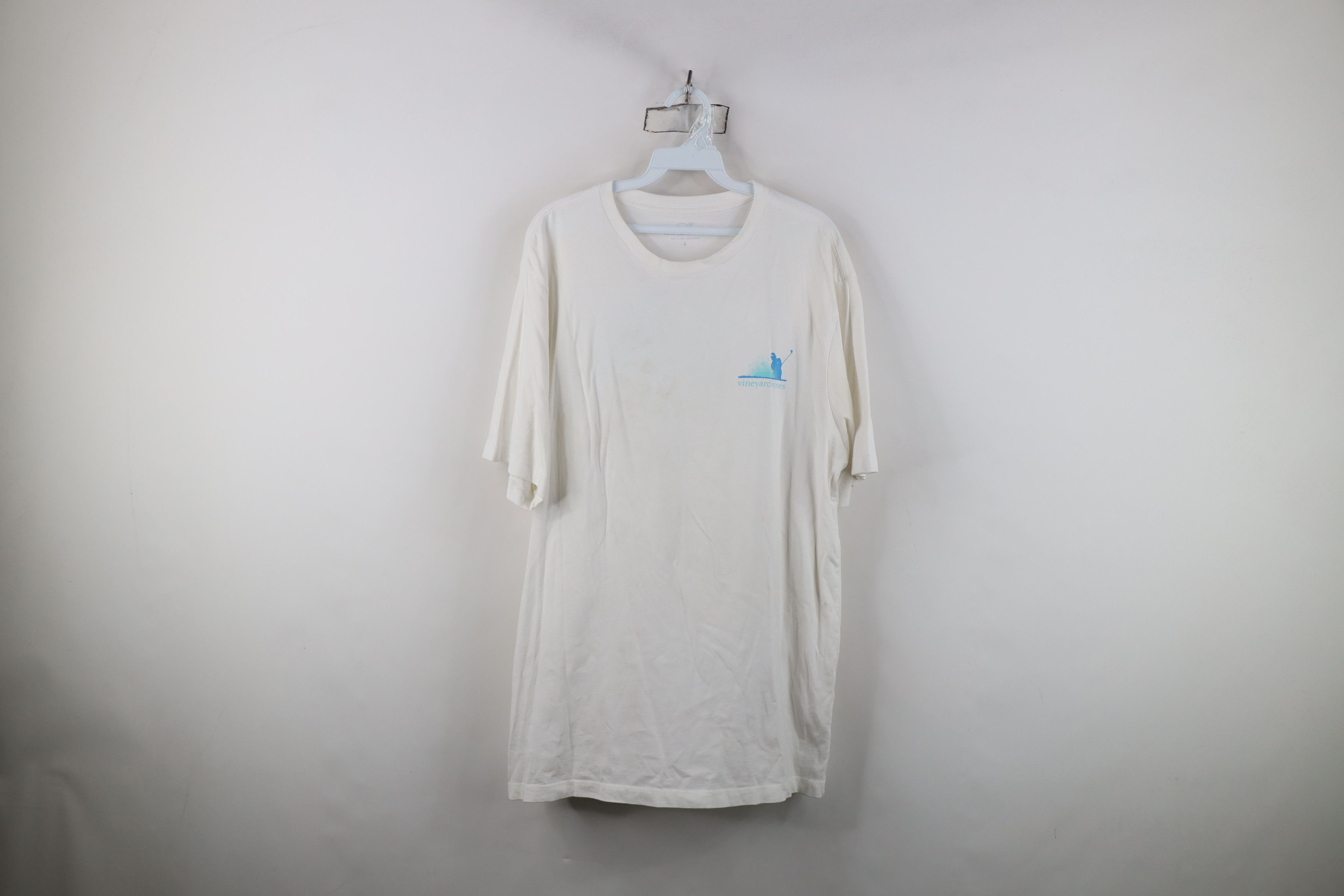 Vineyard Vines Vineyard Vines Spell Out Golf Golfing T-Shirt White Size US L / EU 52-54 / 3 - 1 Thumbnail