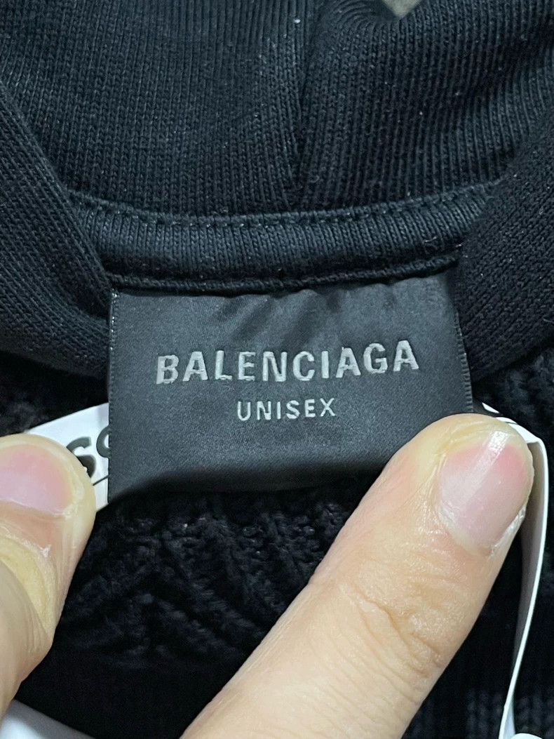 Balenciaga Balenciaga Fake Two-Piece Knit Hoodie Size US S / EU 44-46 / 1 - 7 Thumbnail