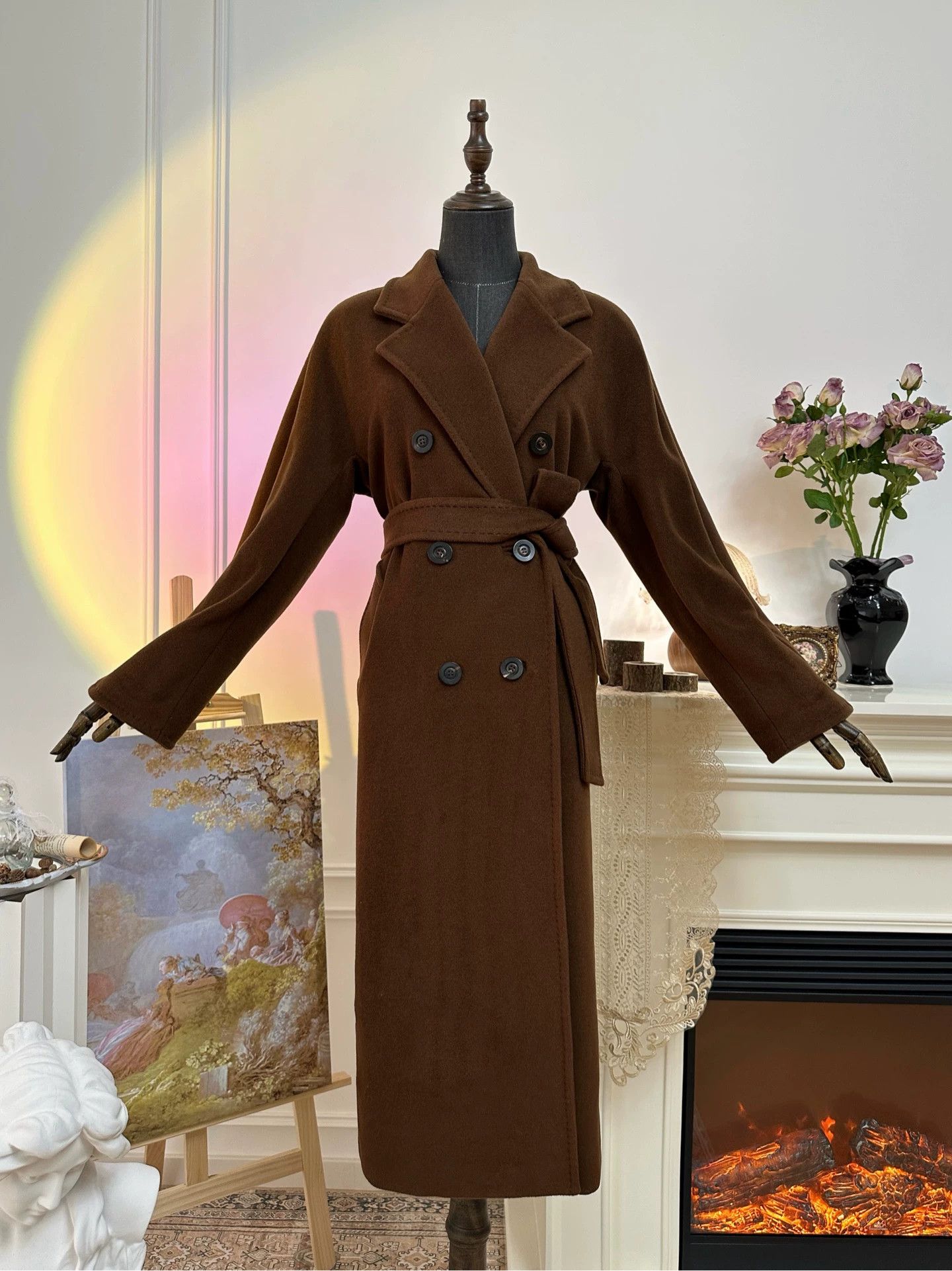 Max Mara MaxMara Madame 101801 Runway Cashmere Coat Women Caramel Size S / US 4 / IT 40 - 1 Thumbnail