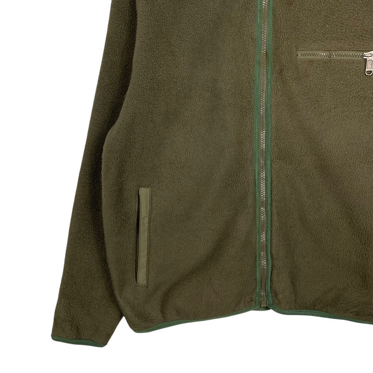 The North Face THE NORTH FACE Embroidery Logo Green Fleece Jacket #1847-C80 Size US M / EU 48-50 / 2 - 3 Thumbnail