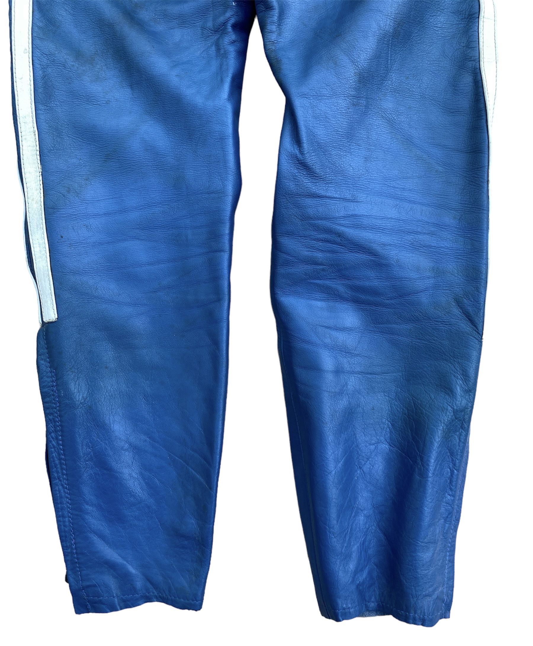 Vintage Vintage 80s German Motorcycle Racing Leather Biker Pants Size US 29 - 7 Thumbnail