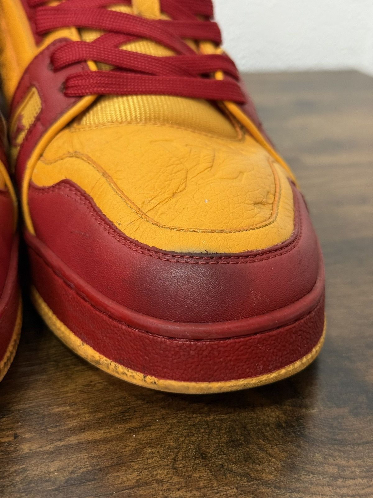 Louis Vuitton Louis Vuitton Monogram Red Orange Trainer Sneakers Size US 9 / EU 42 - 6 Thumbnail