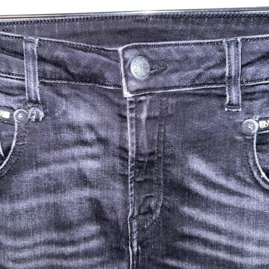 R13 R13 Denim Black Stretch Jeans Size 31 Size 30" / US 8 / IT 44 - 2 Thumbnail
