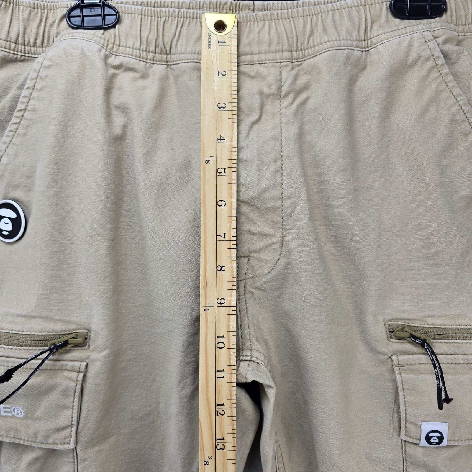 Aape AAPE by Bathing Ape Bape Jogger Cargo Pants Mens Large Beige Size US 34 / EU 50 - 15 Thumbnail