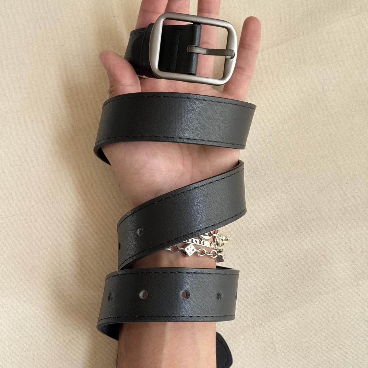 Japanese Brand y2k black american western simple design belt Size ONE SIZE - 7 Thumbnail