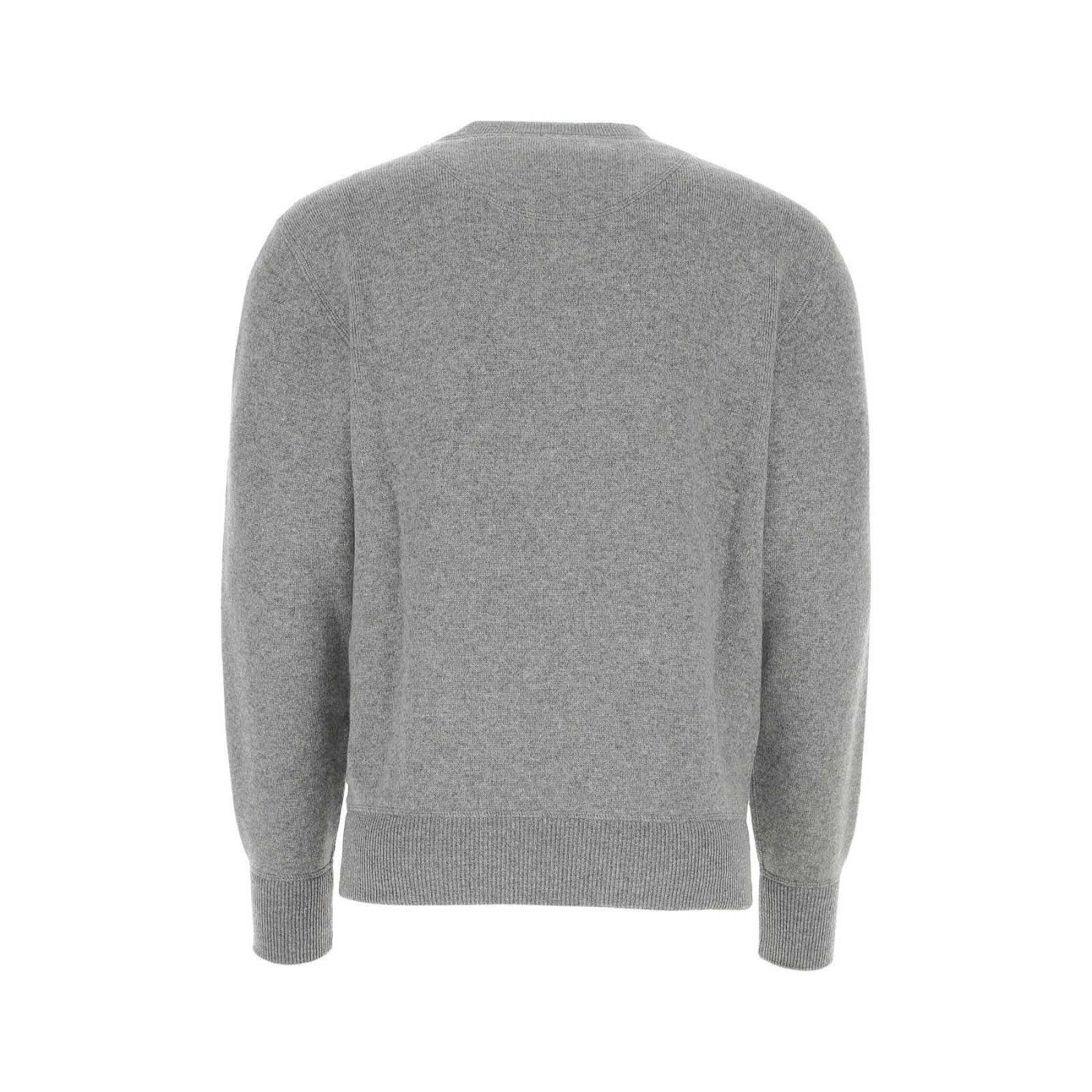 Prada PRADA Melange Gray Stretch Cashmere Sweater New & Authentic Size US L / EU 52-54 / 3 - 2 Thumbnail