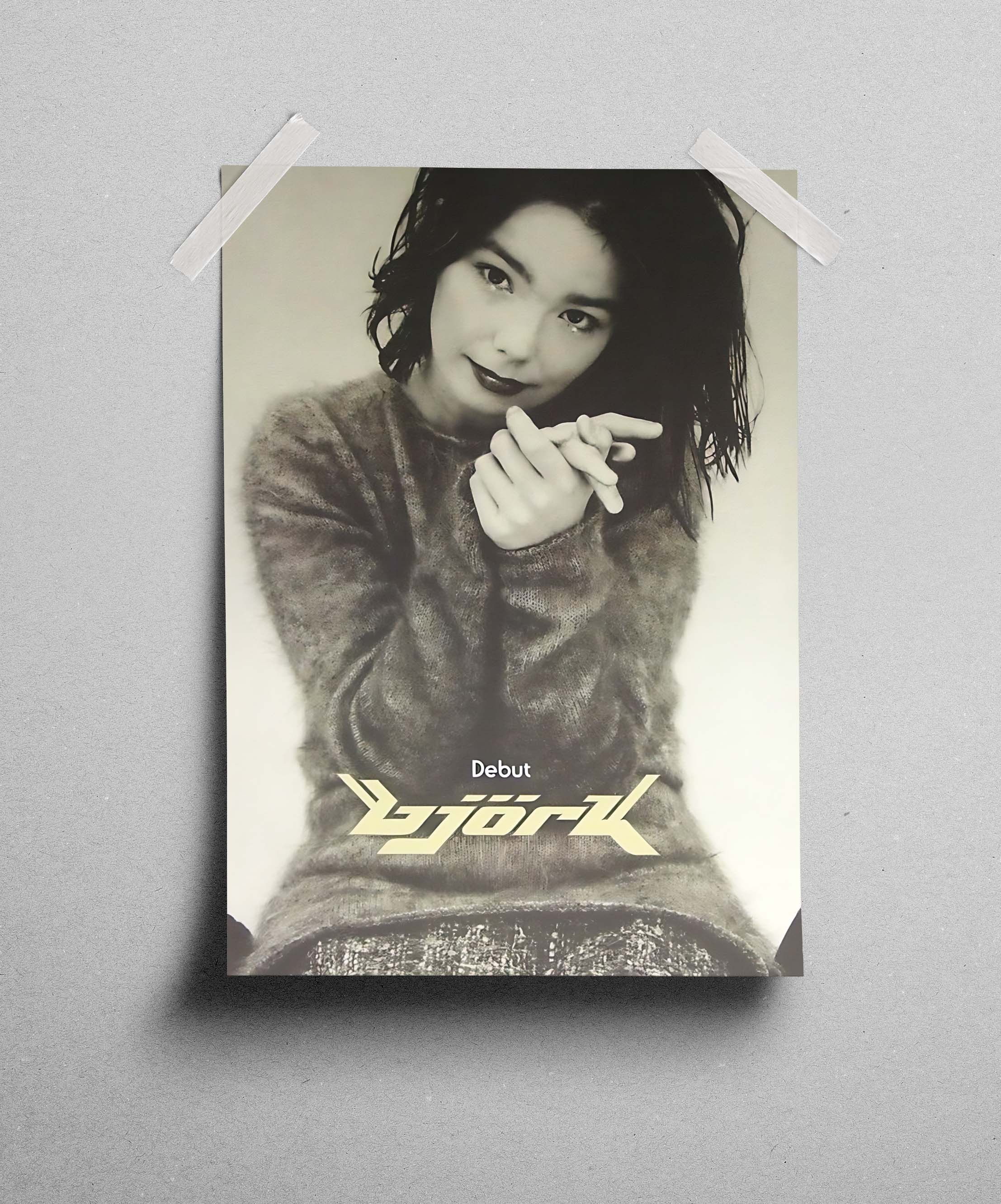 Vintage Bjork Poster Gift Vintage Archive Art Book Logo Size ONE SIZE - 3 Thumbnail