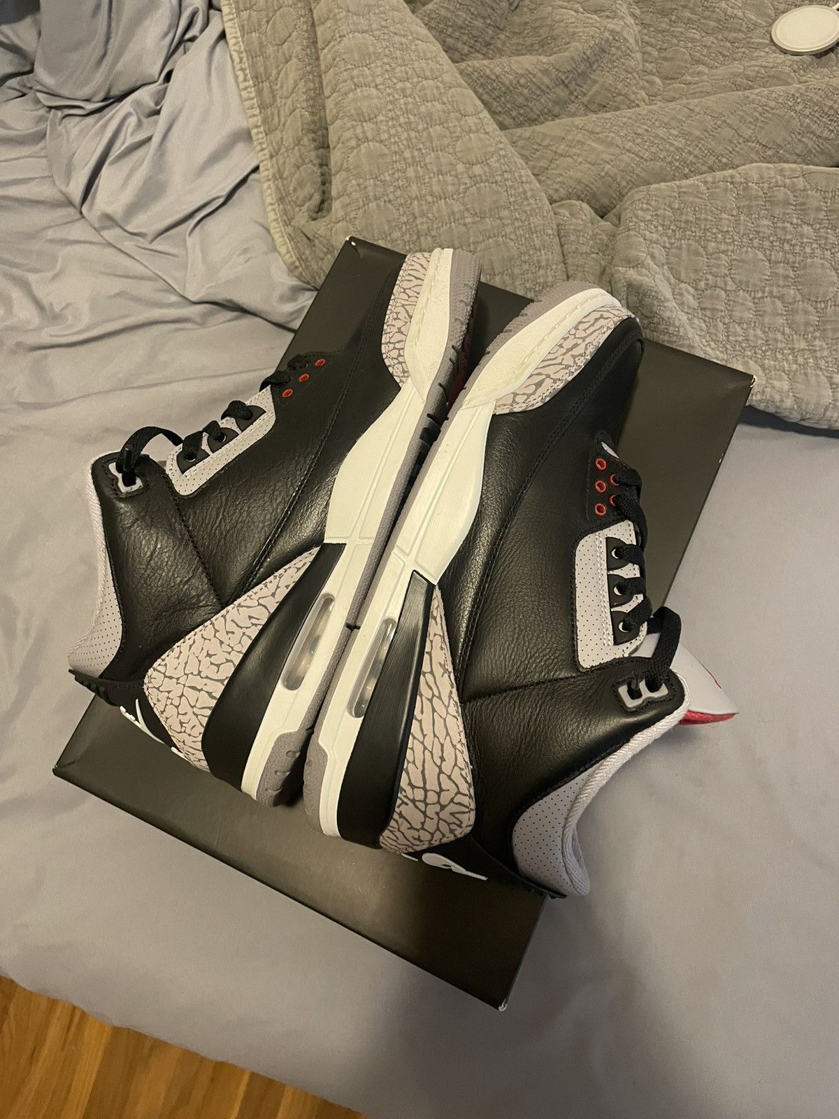 Jordan Brand Jordan 3 Black Cement (2024) Size US 10.5 / EU 43-44 - 4 Thumbnail