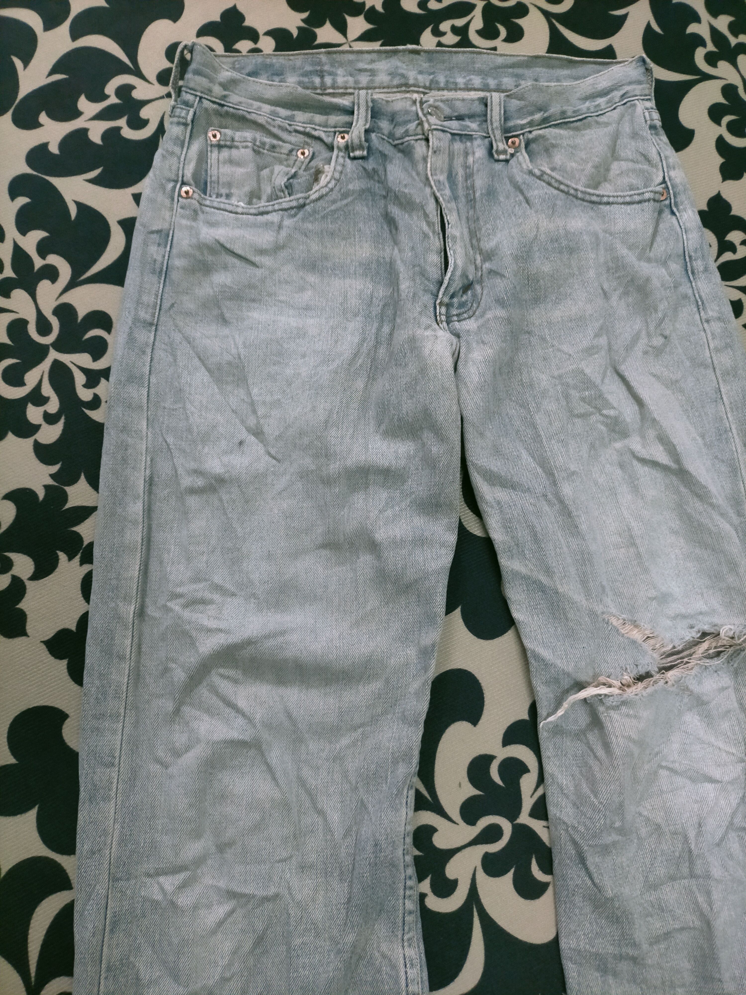 Levi's 🔥 Washed 🔥 Vintage Levis 534 Thrashed Distressed Jeans Size US 31 - 4 Thumbnail