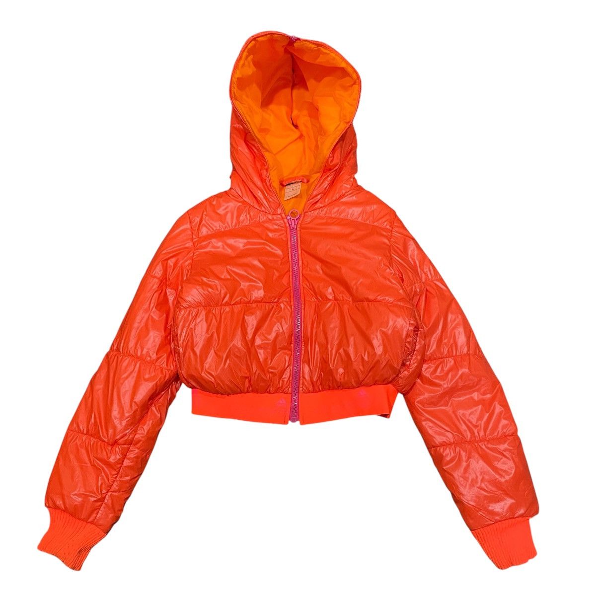 Adidas × Stella McCartney Adidas Stella McCartney StellaSport Hooded Crop Puffer Size L / US 10 / IT 46 - 1 Thumbnail