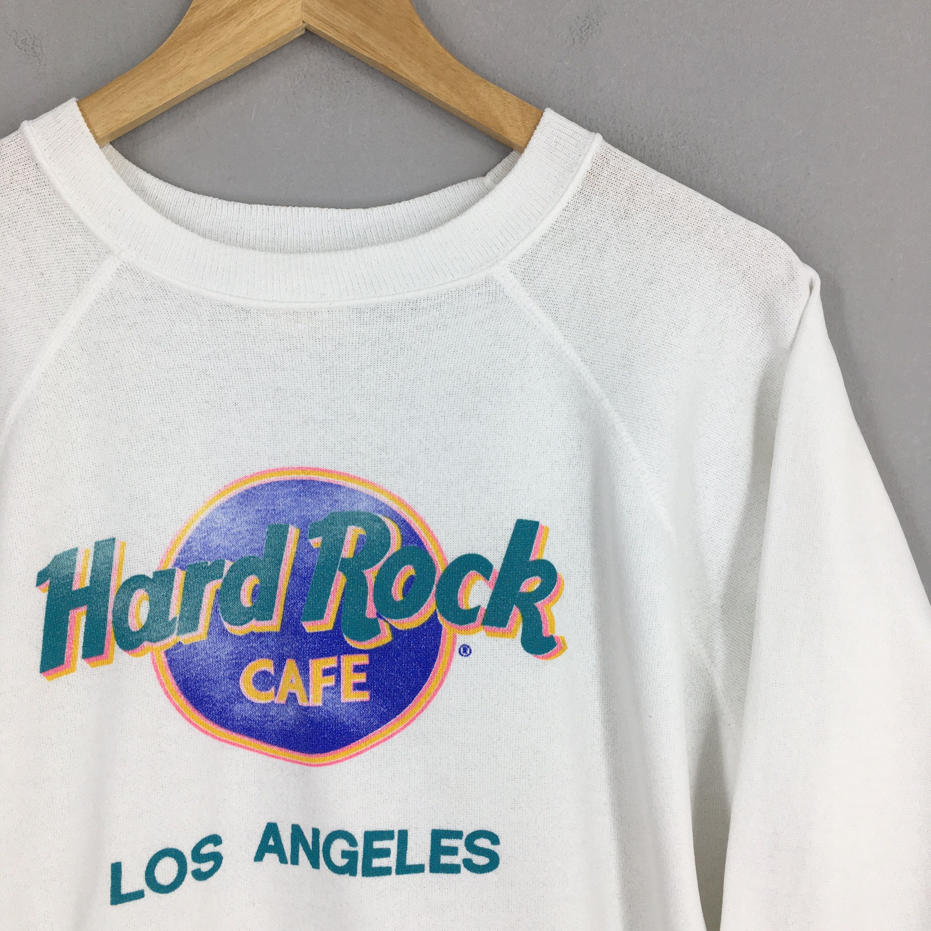 Hard Rock Cafe Hard Rock Cafe Los Angeles Usa White Sweatshirt Large Size US L / EU 52-54 / 3 - 2 Thumbnail